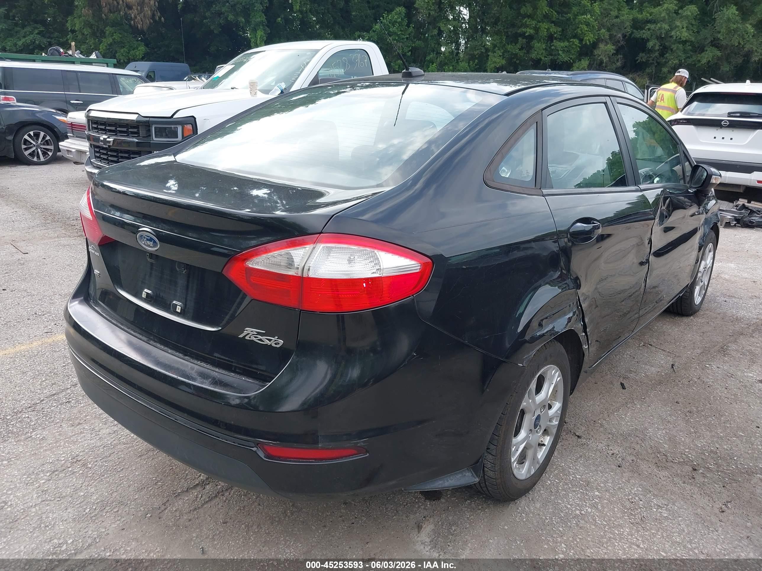 2014 Ford Fiesta Se Black vin: 3FADP4BJXEM227264