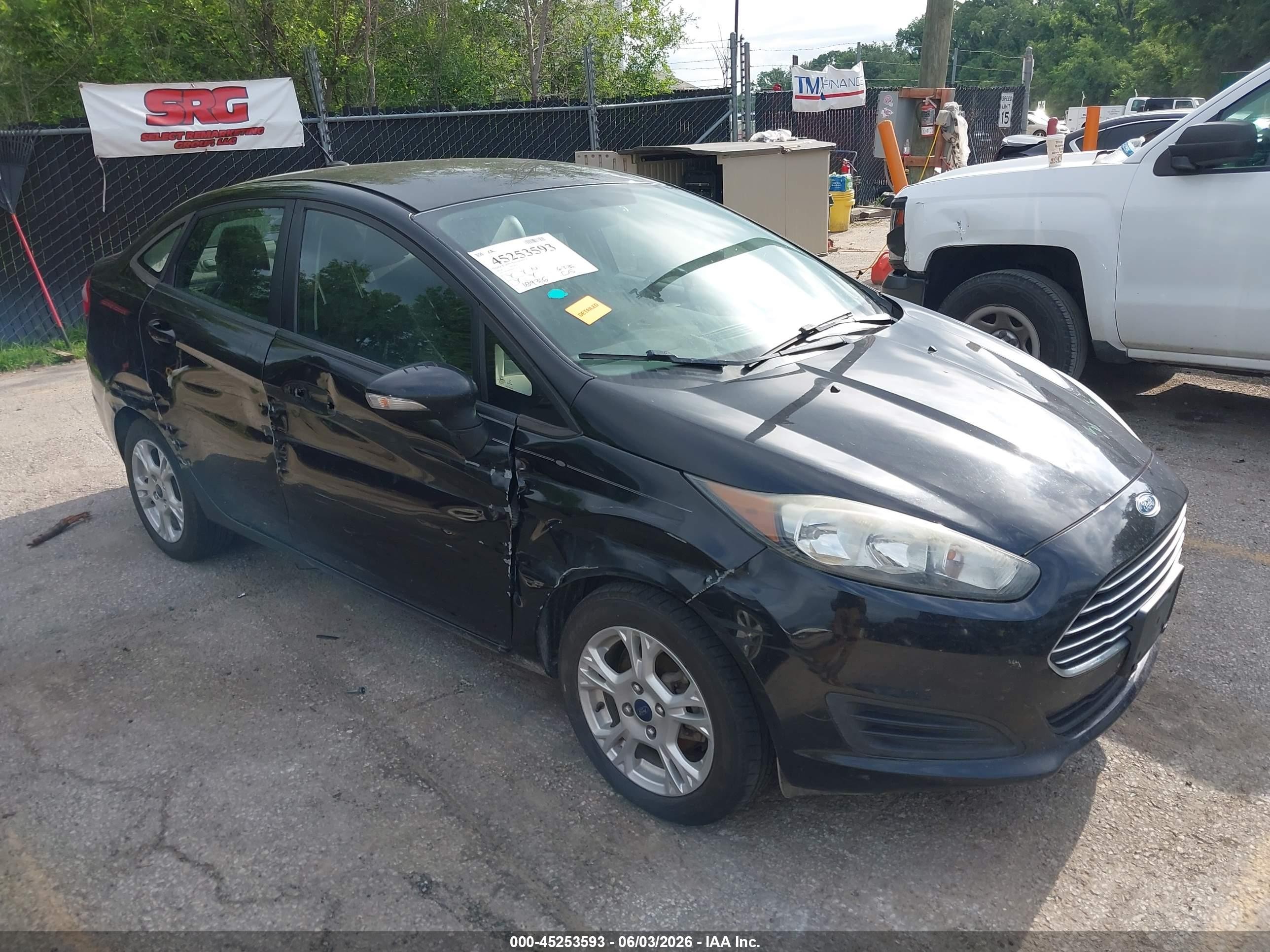 2014 Ford Fiesta Se Black vin: 3FADP4BJXEM227264