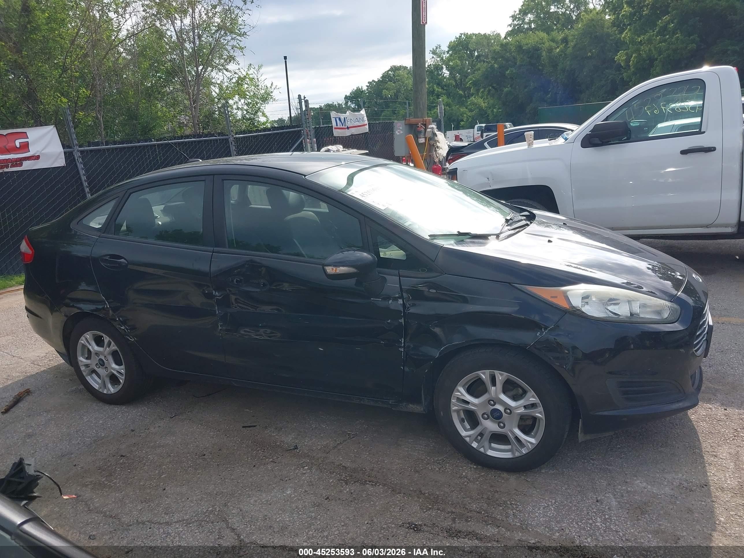 2014 Ford Fiesta Se Black vin: 3FADP4BJXEM227264
