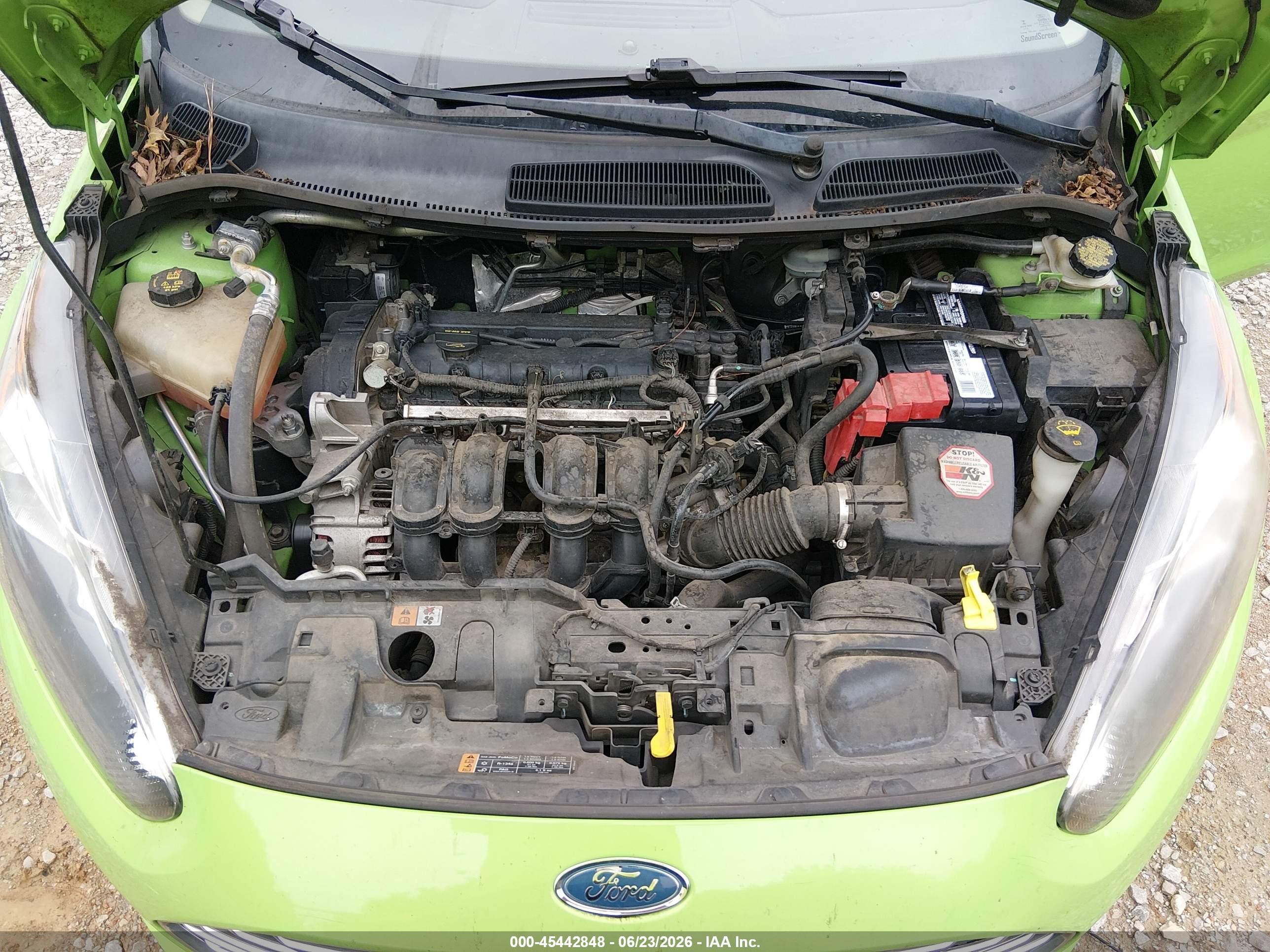 2014 Ford Fiesta Se Green vin: 3FADP4BJXEM232688