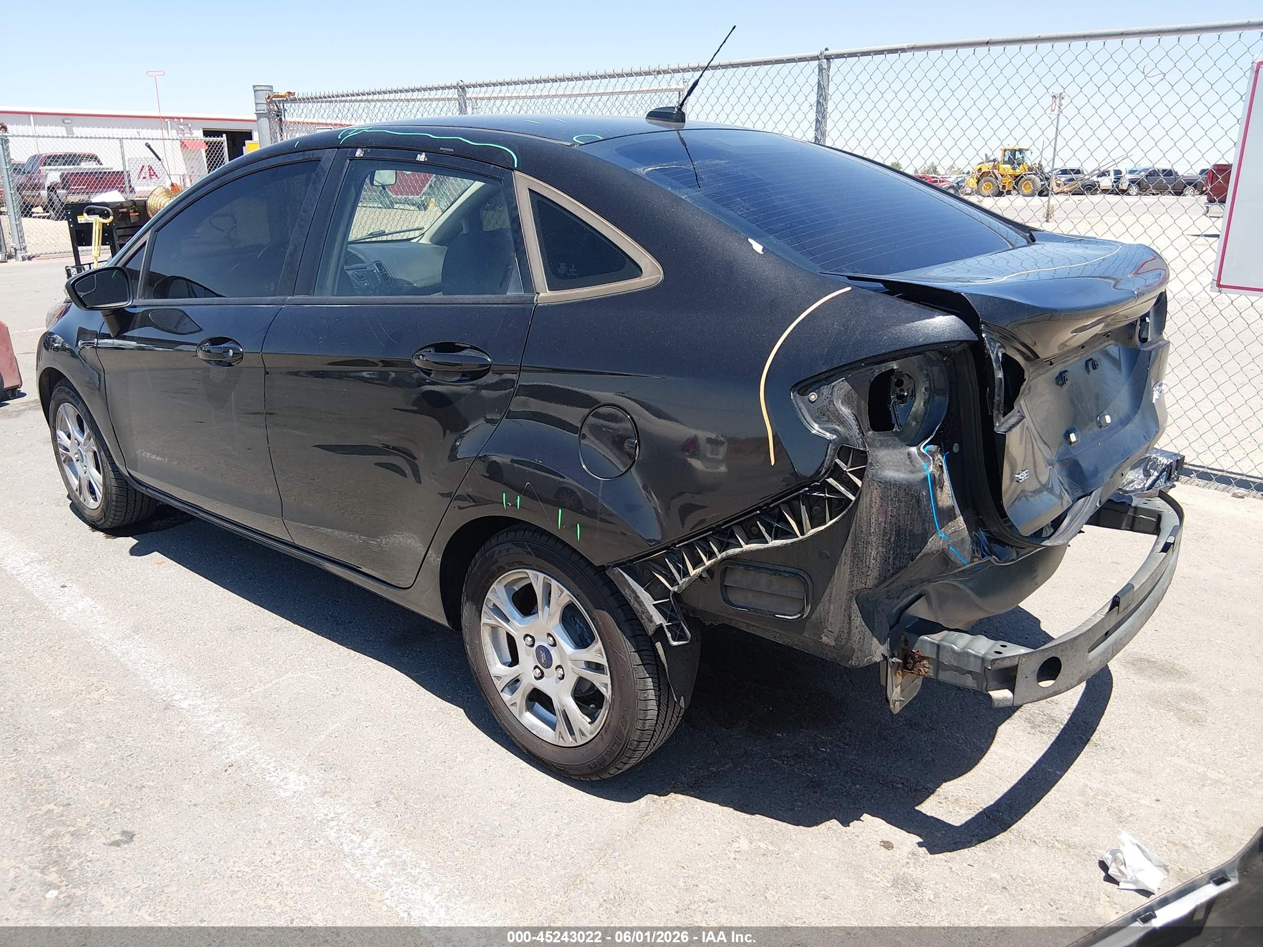 2015 Ford Fiesta Se Black vin: 3FADP4BJXFM101312