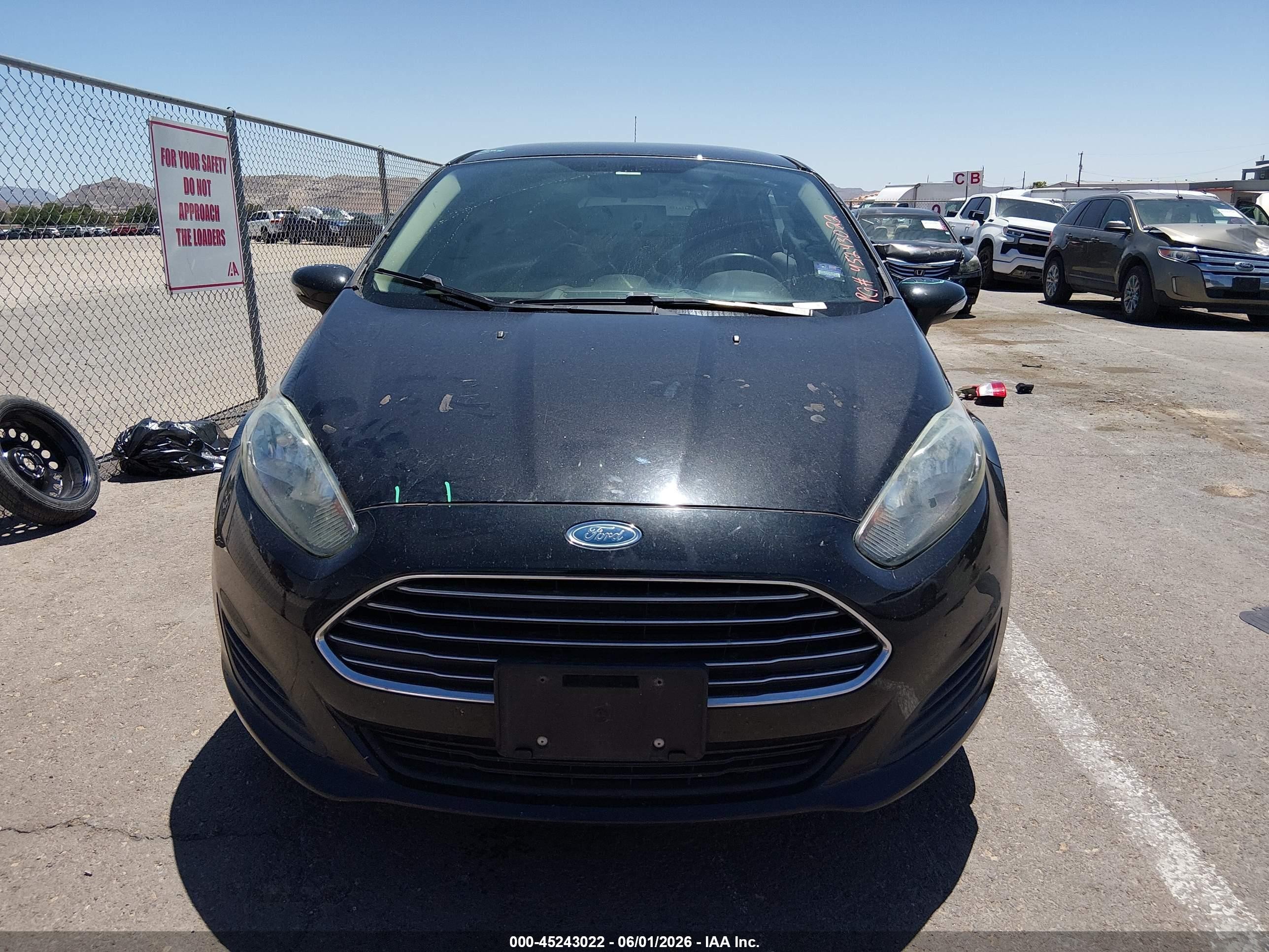 2015 Ford Fiesta Se Black vin: 3FADP4BJXFM101312