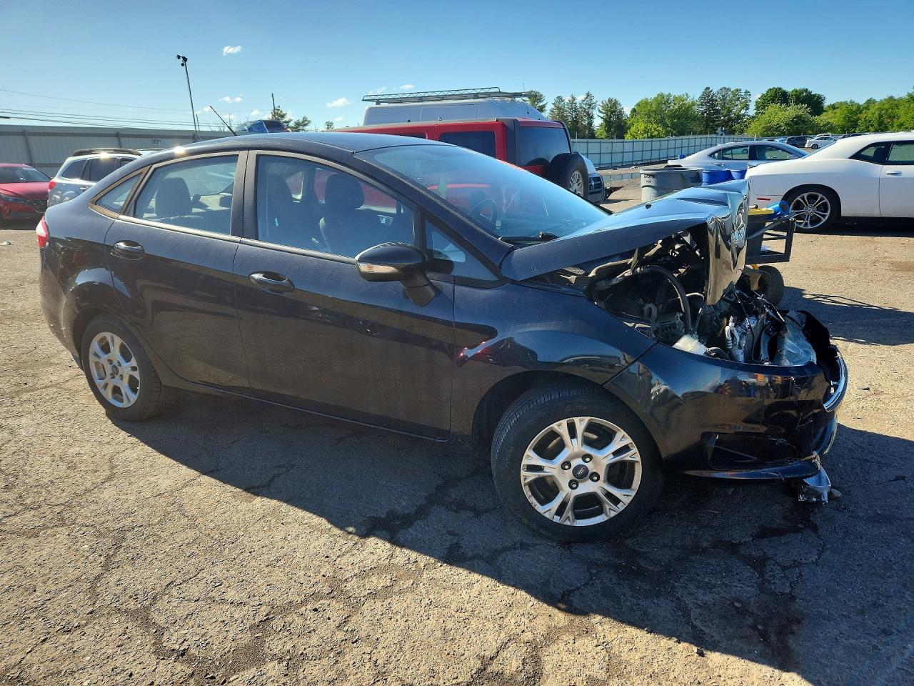 2015 Ford Fiesta Se Black vin: 3FADP4BJXFM218792