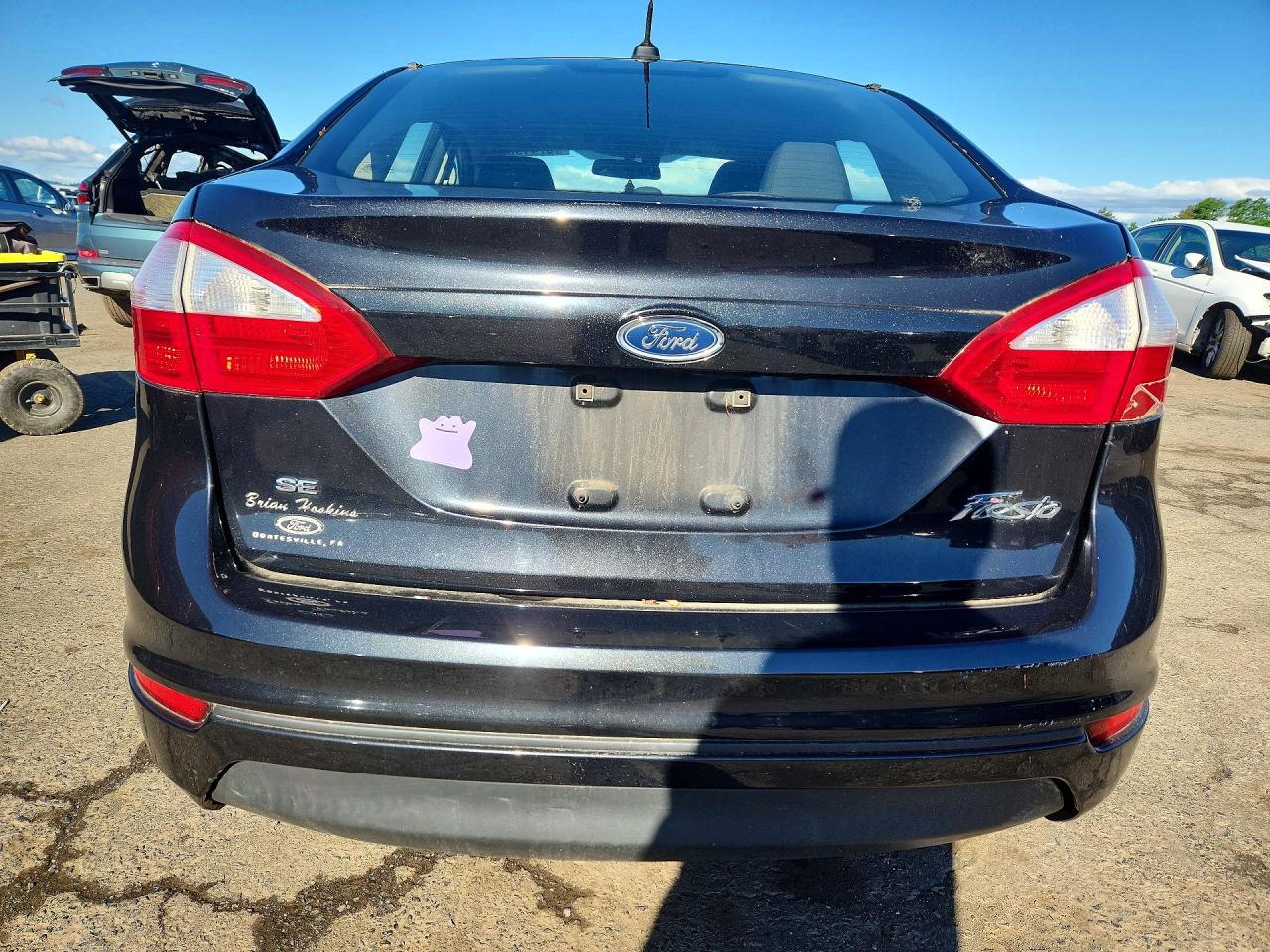 2015 Ford Fiesta Se Black vin: 3FADP4BJXFM218792