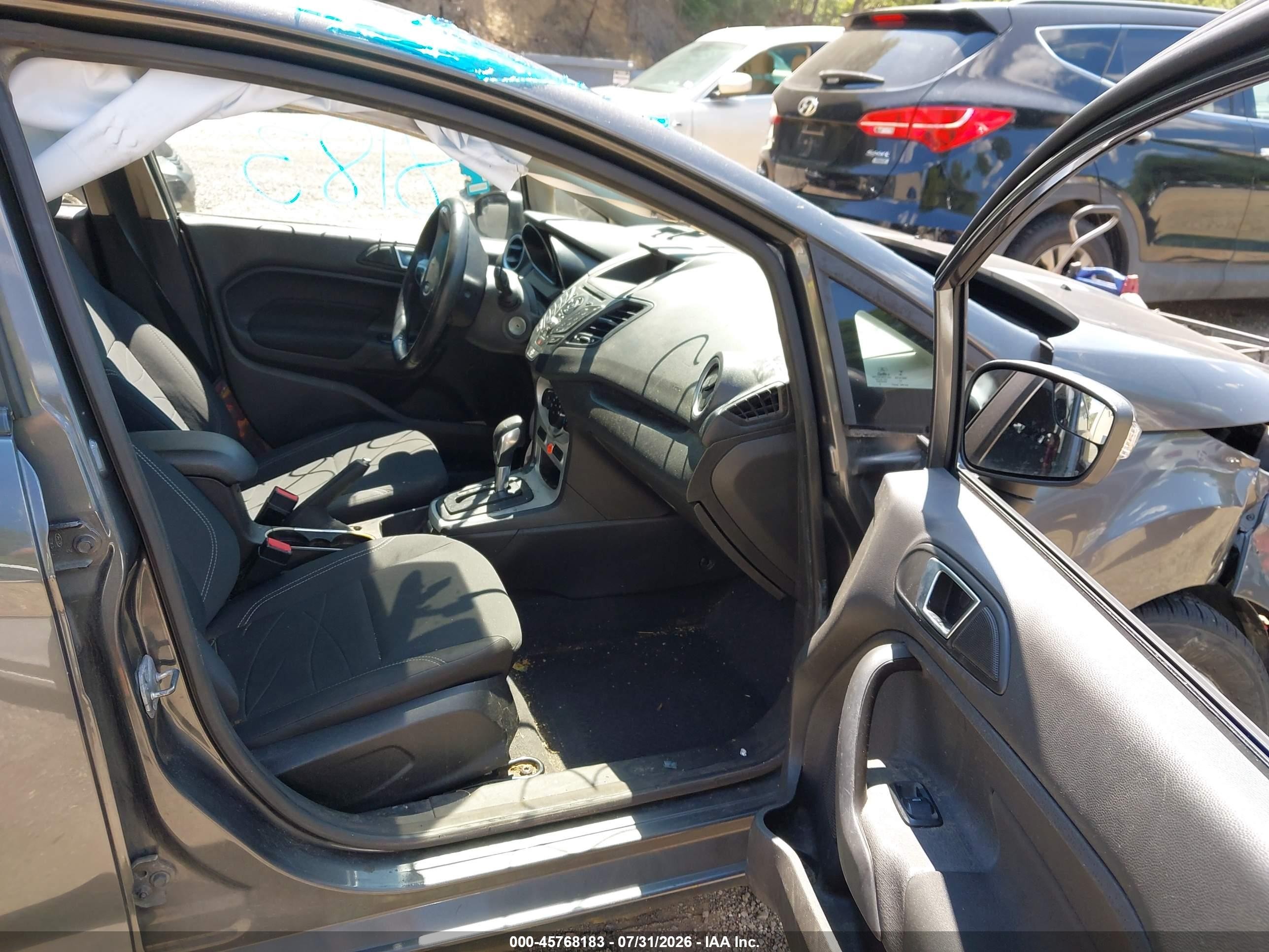 2015 Ford Fiesta Se Gray vin: 3FADP4BJXFM223992