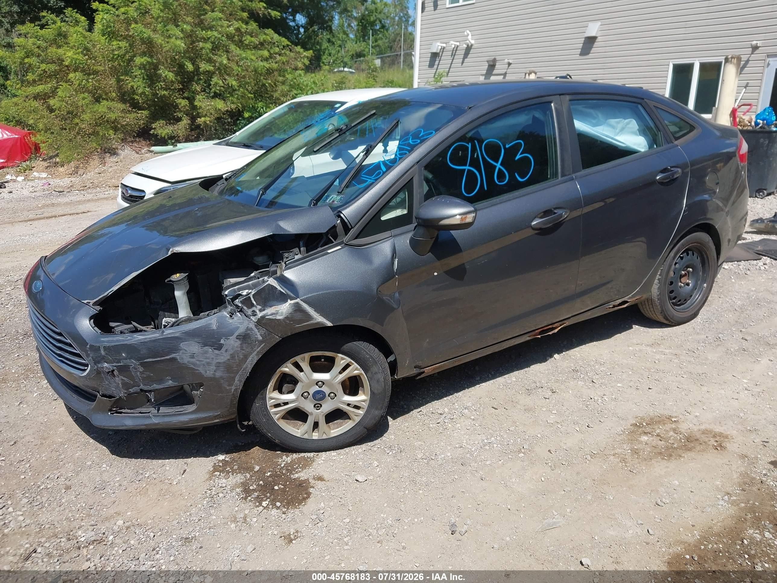 2015 Ford Fiesta Se Gray vin: 3FADP4BJXFM223992