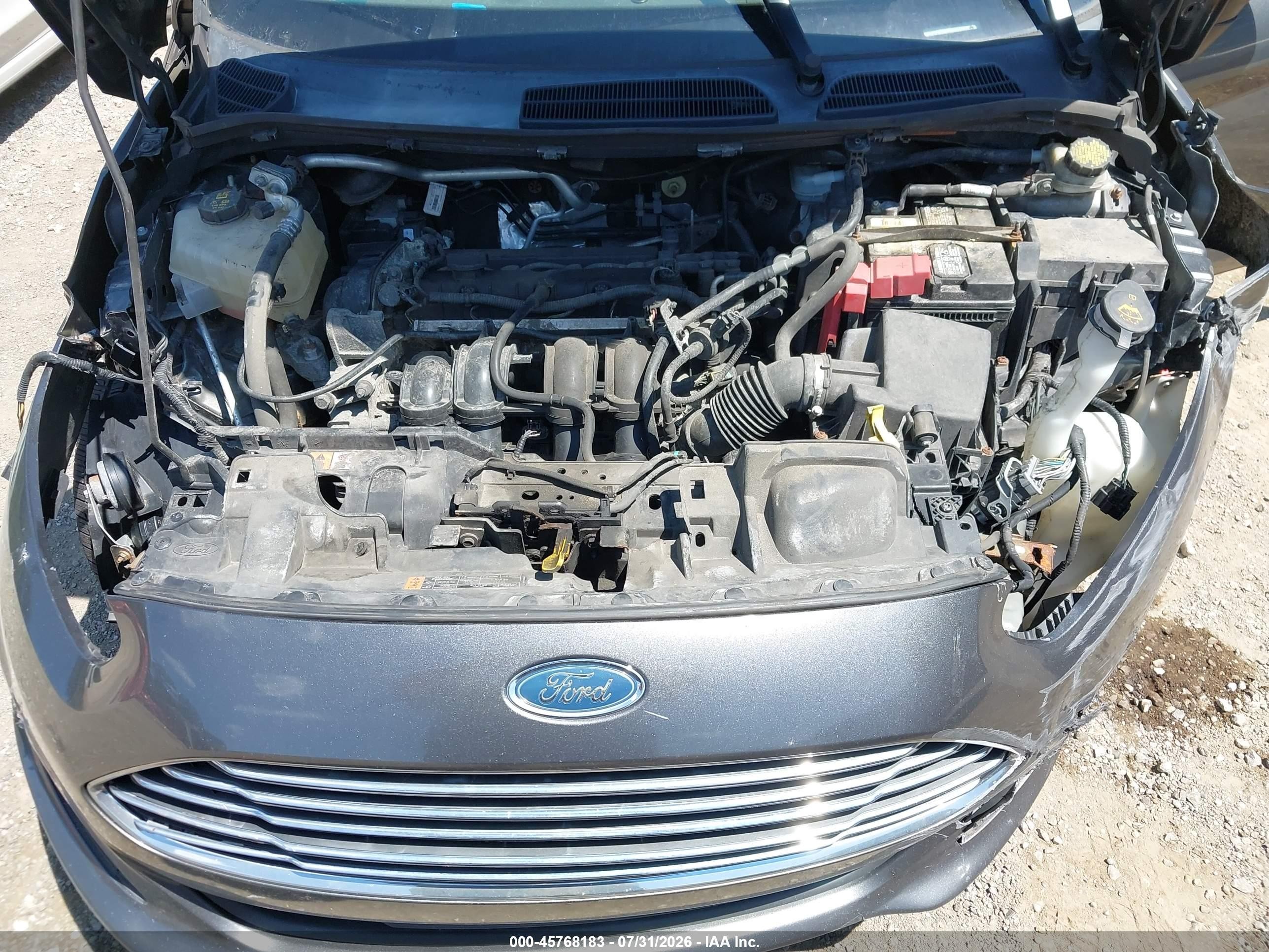 2015 Ford Fiesta Se Gray vin: 3FADP4BJXFM223992