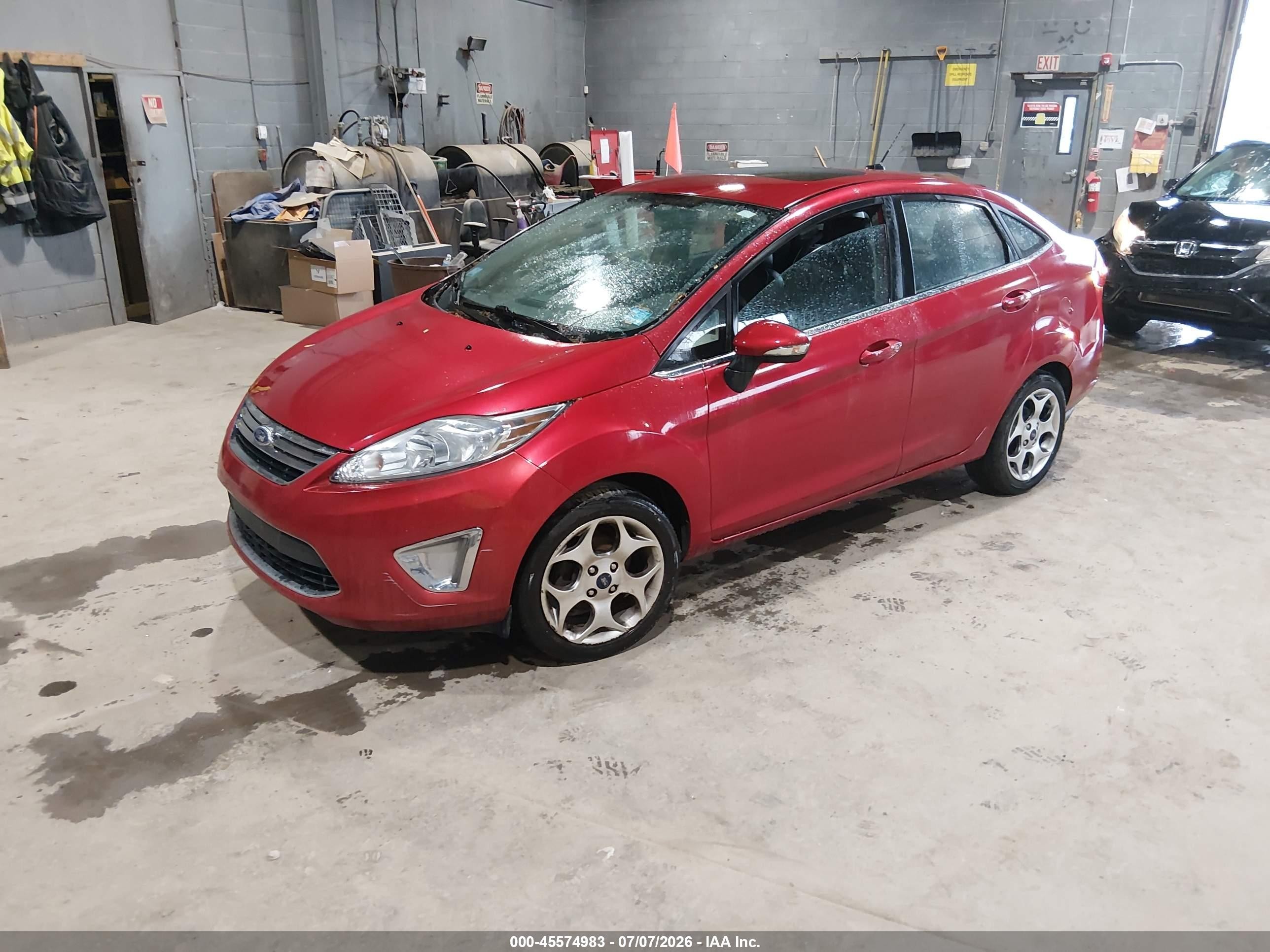 2011 Ford Fiesta Sel Red vin: 3FADP4CJ0BM107144