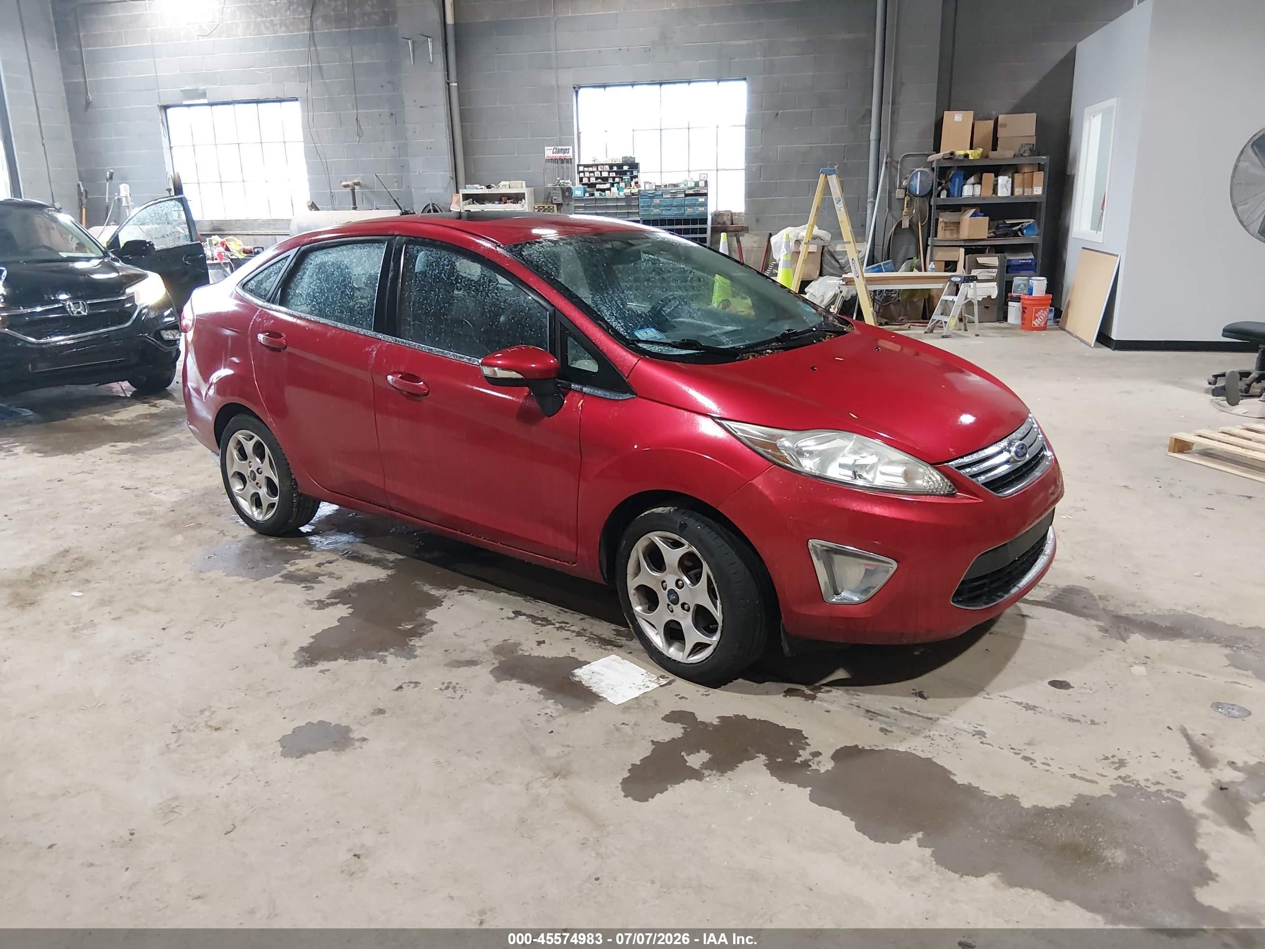 2011 Ford Fiesta Sel Red vin: 3FADP4CJ0BM107144