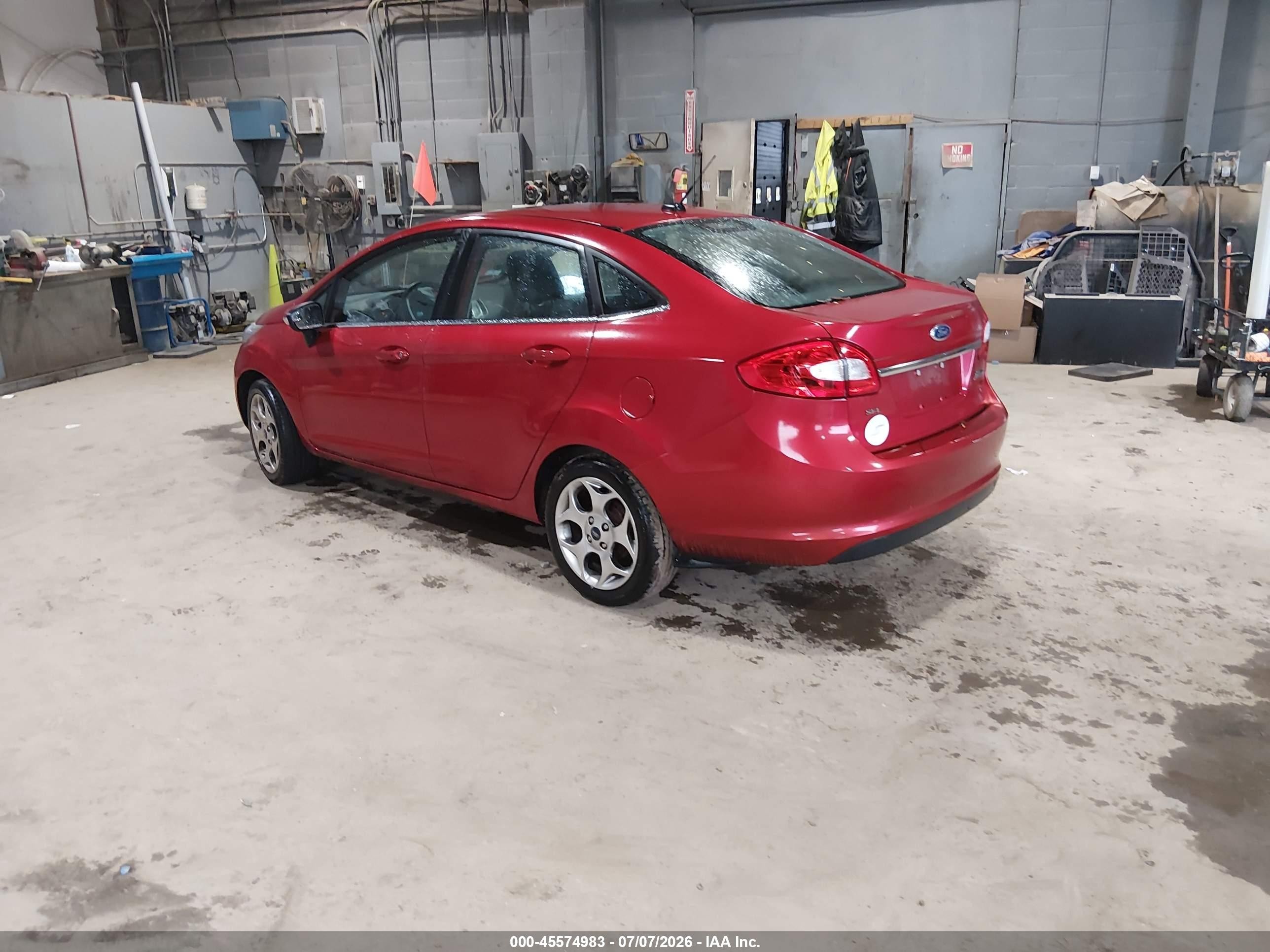2011 Ford Fiesta Sel Red vin: 3FADP4CJ0BM107144