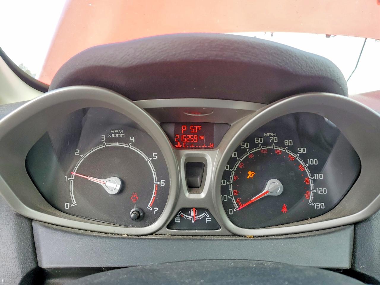 2013 Ford Fiesta Titanium Red vin: 3FADP4CJ0DM162549