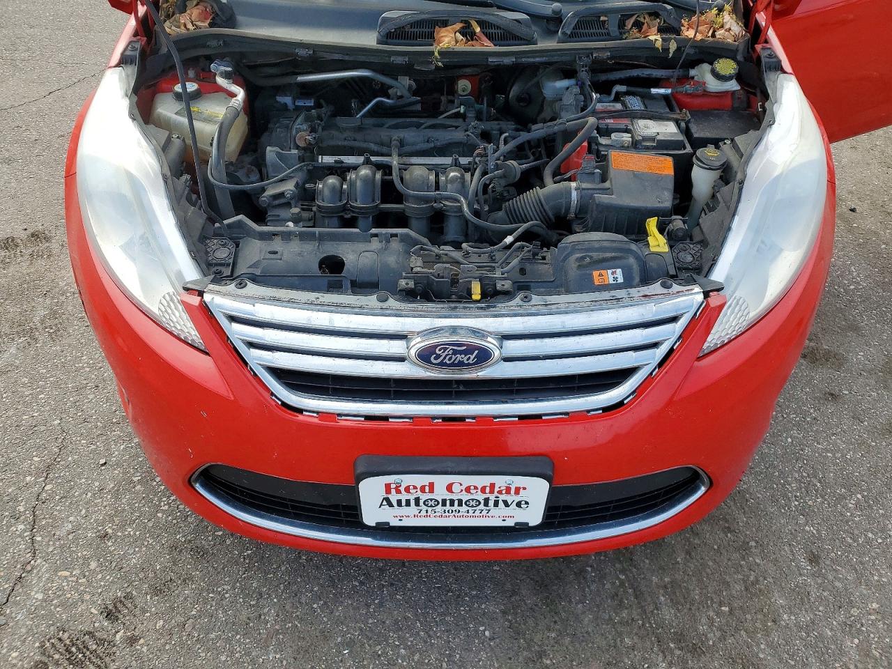 2013 Ford Fiesta Titanium Red vin: 3FADP4CJ0DM162549
