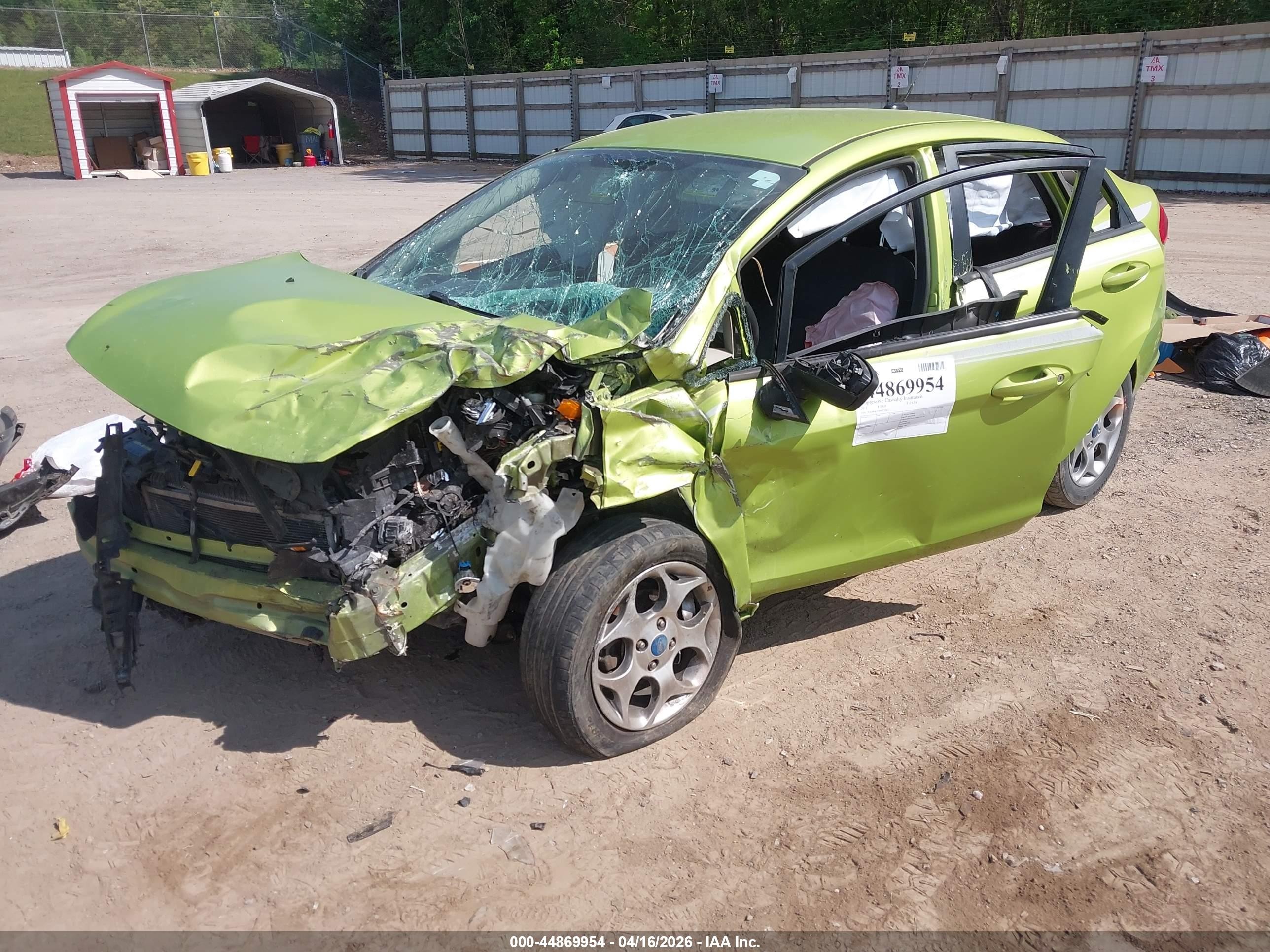 2011 Ford Fiesta Sel Green vin: 3FADP4CJ1BM224263