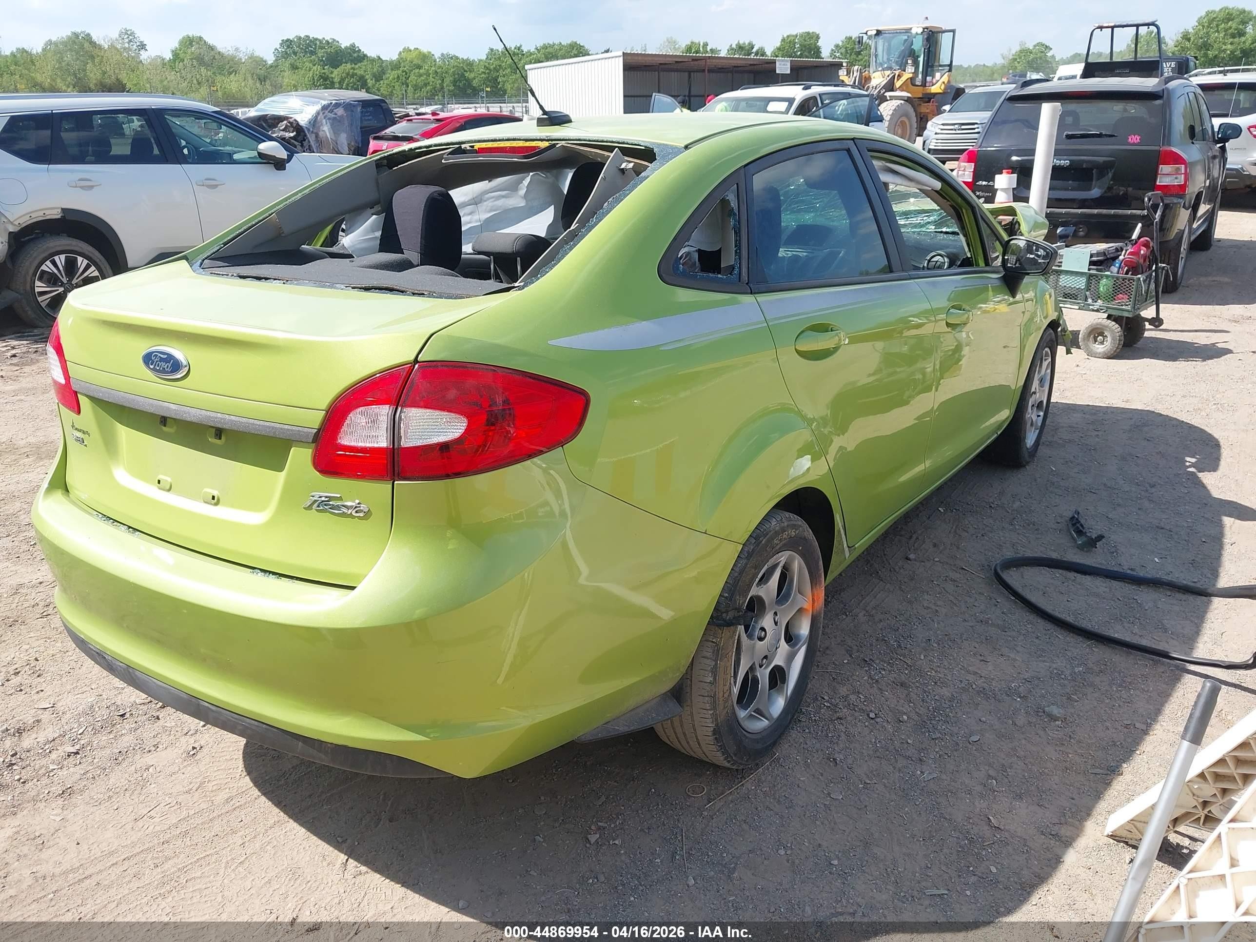 2011 Ford Fiesta Sel Green vin: 3FADP4CJ1BM224263