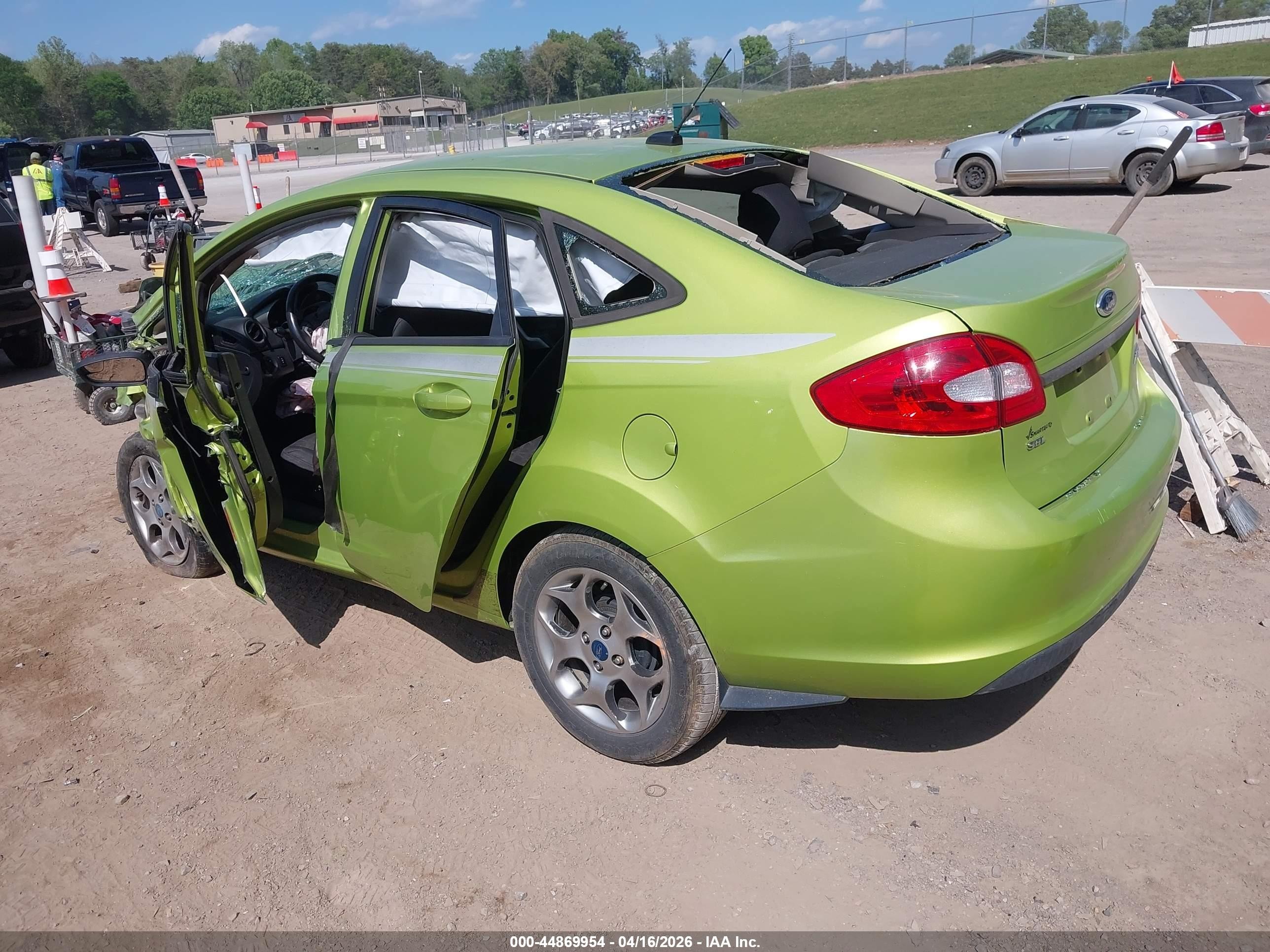 2011 Ford Fiesta Sel Green vin: 3FADP4CJ1BM224263