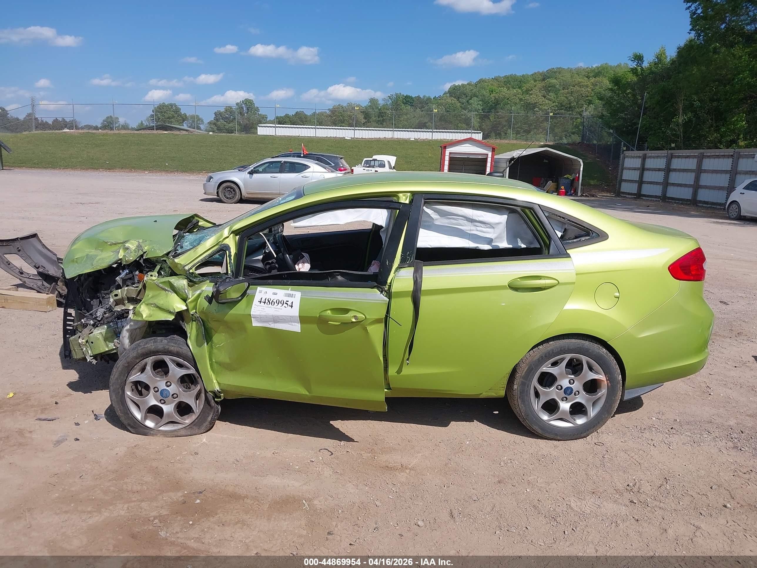2011 Ford Fiesta Sel Green vin: 3FADP4CJ1BM224263