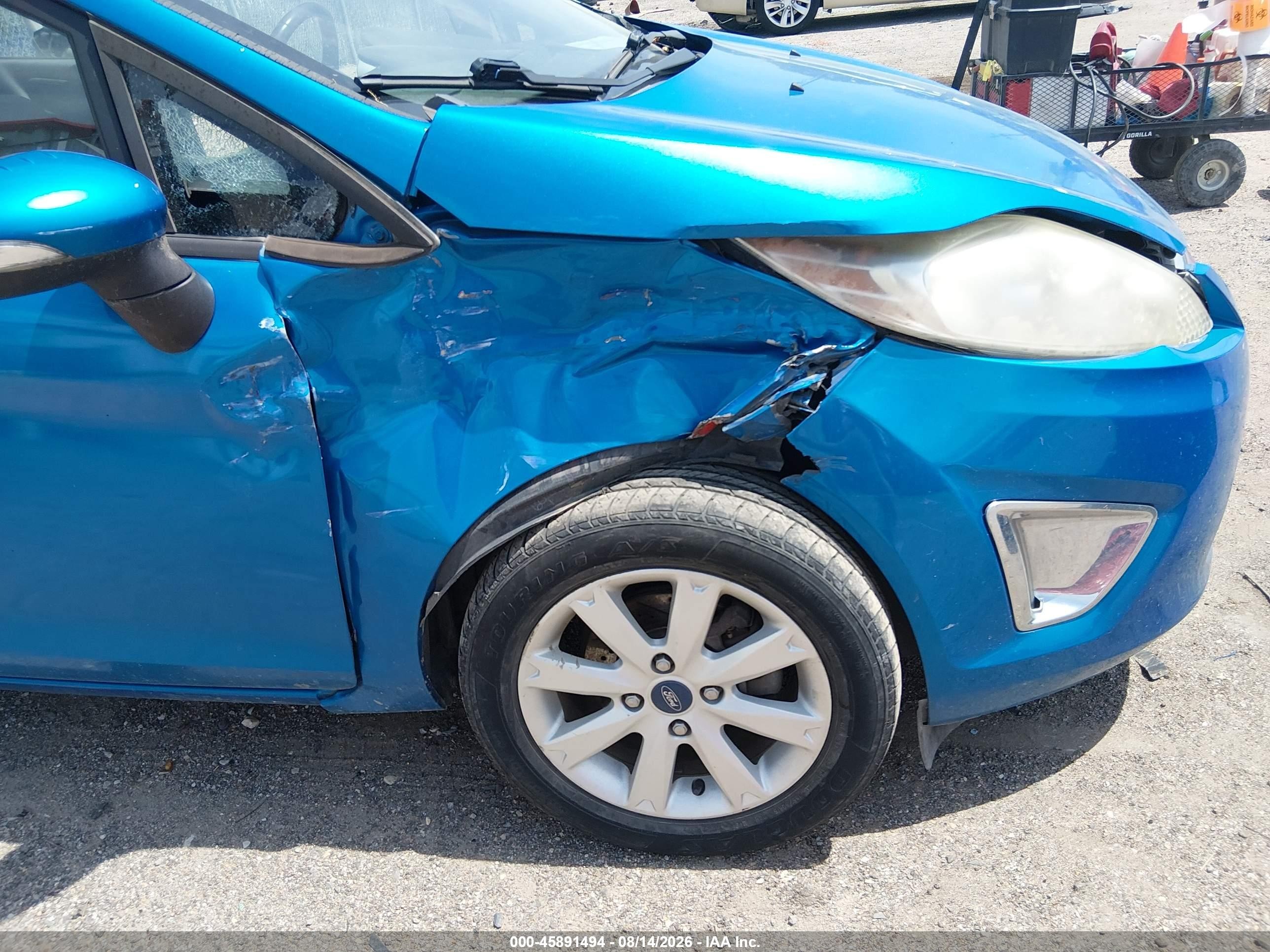 2012 Ford Fiesta Sel Blue vin: 3FADP4CJ1CM219713