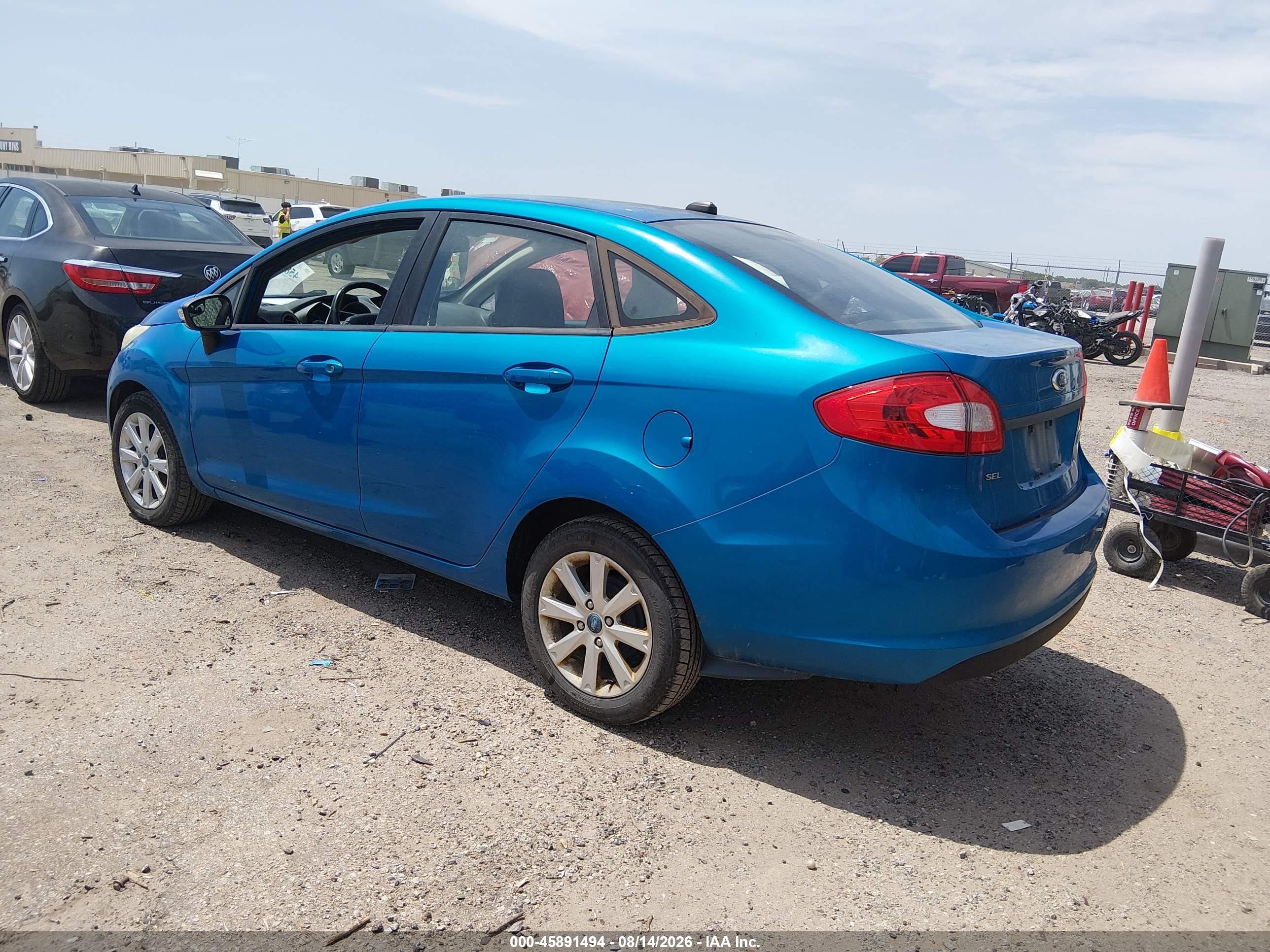 2012 Ford Fiesta Sel Blue vin: 3FADP4CJ1CM219713