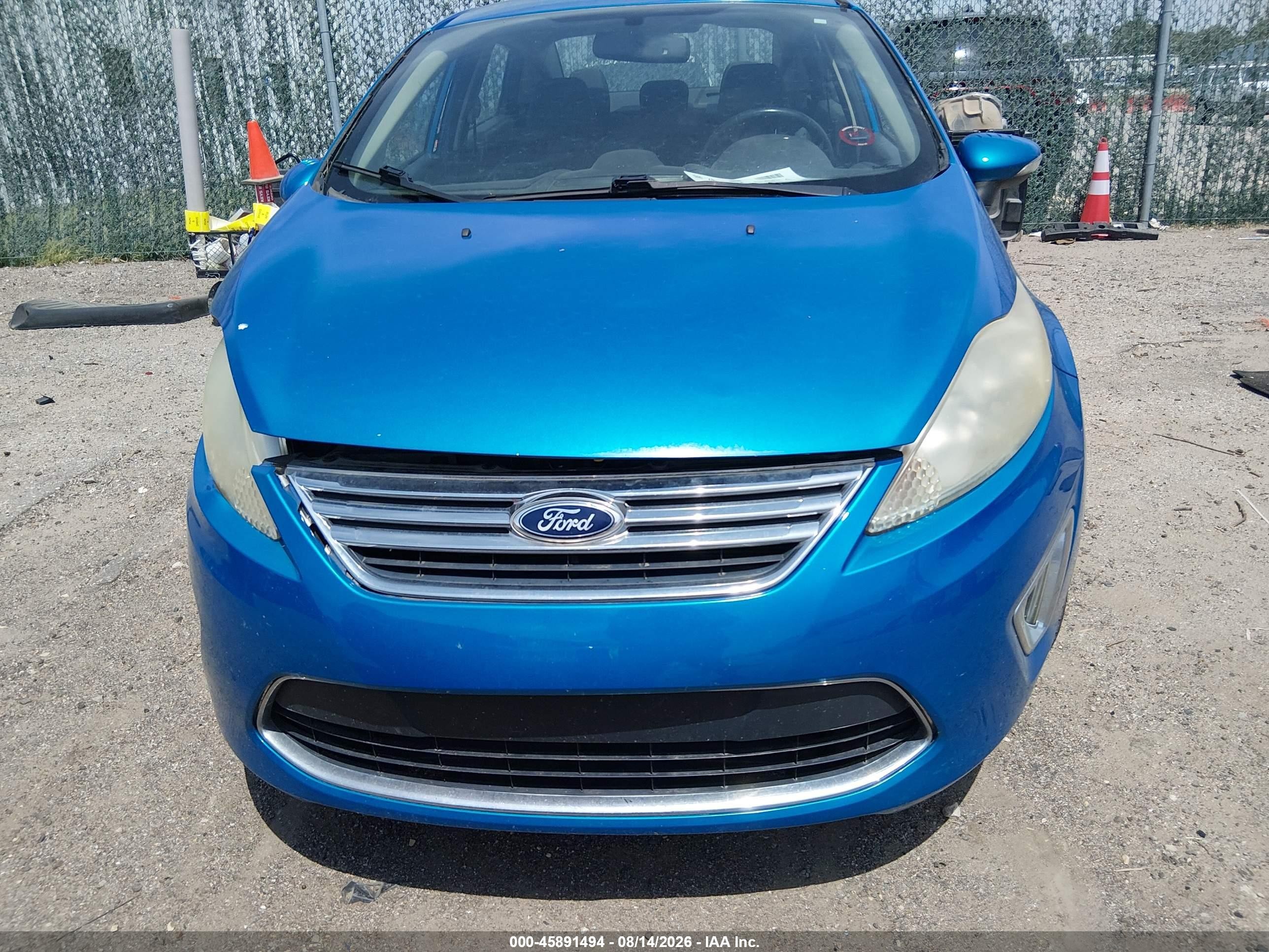2012 Ford Fiesta Sel Blue vin: 3FADP4CJ1CM219713
