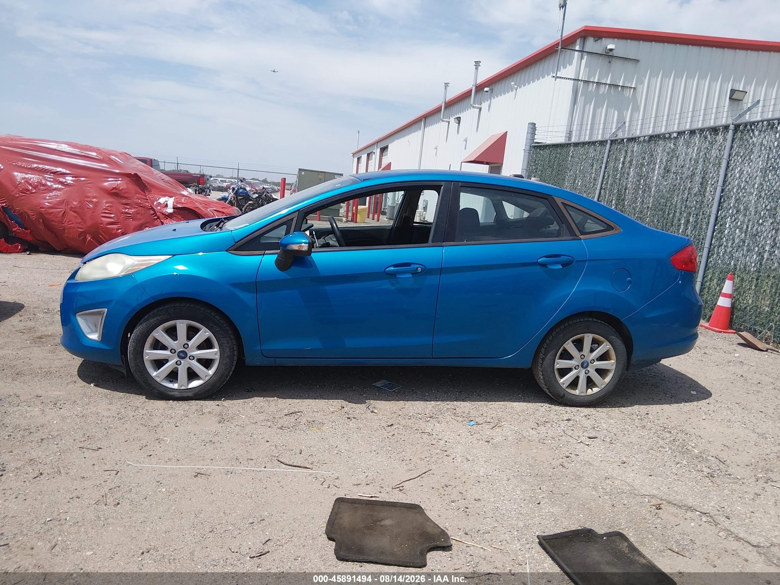 2012 Ford Fiesta Sel Blue vin: 3FADP4CJ1CM219713