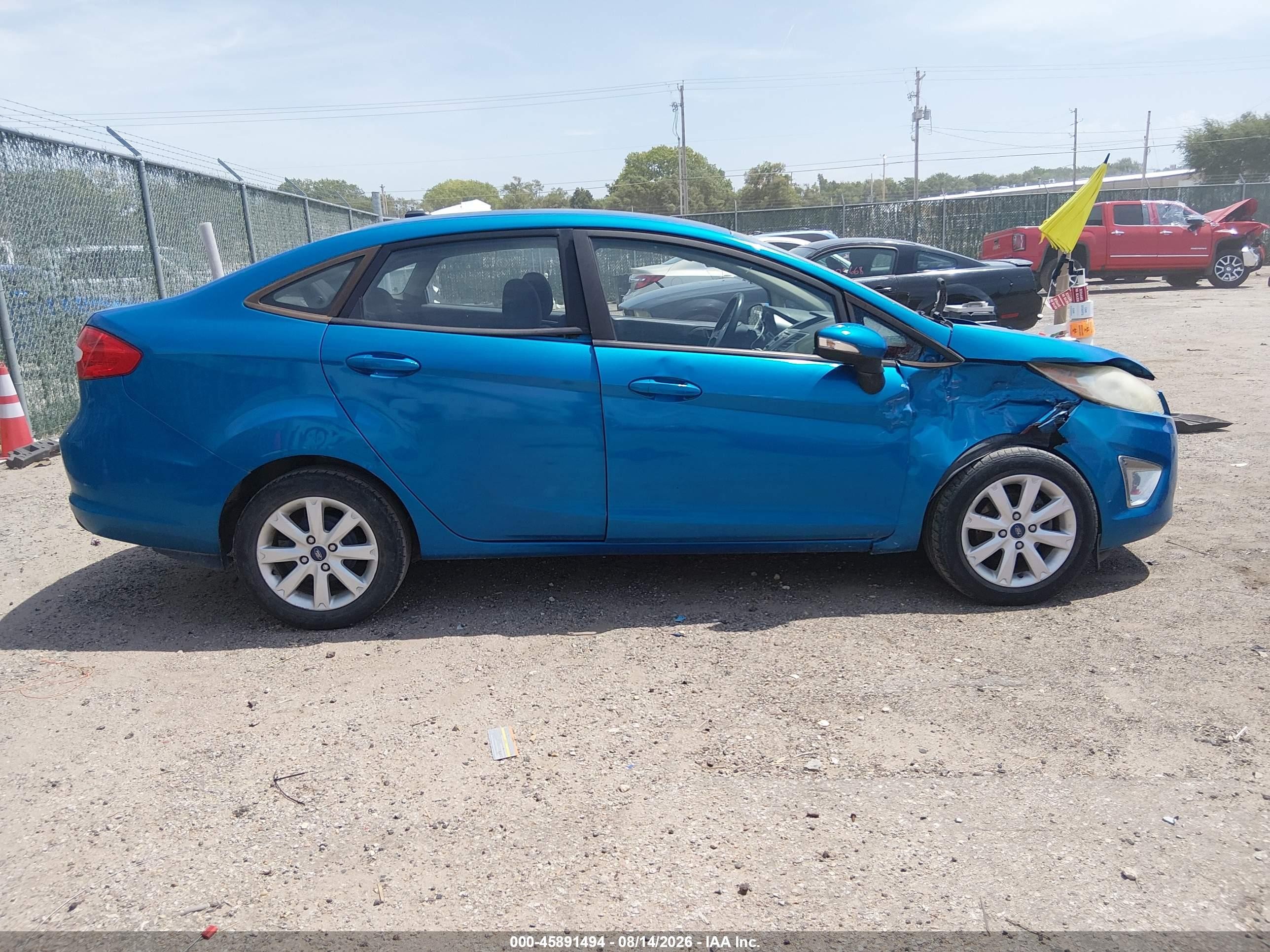 2012 Ford Fiesta Sel Blue vin: 3FADP4CJ1CM219713