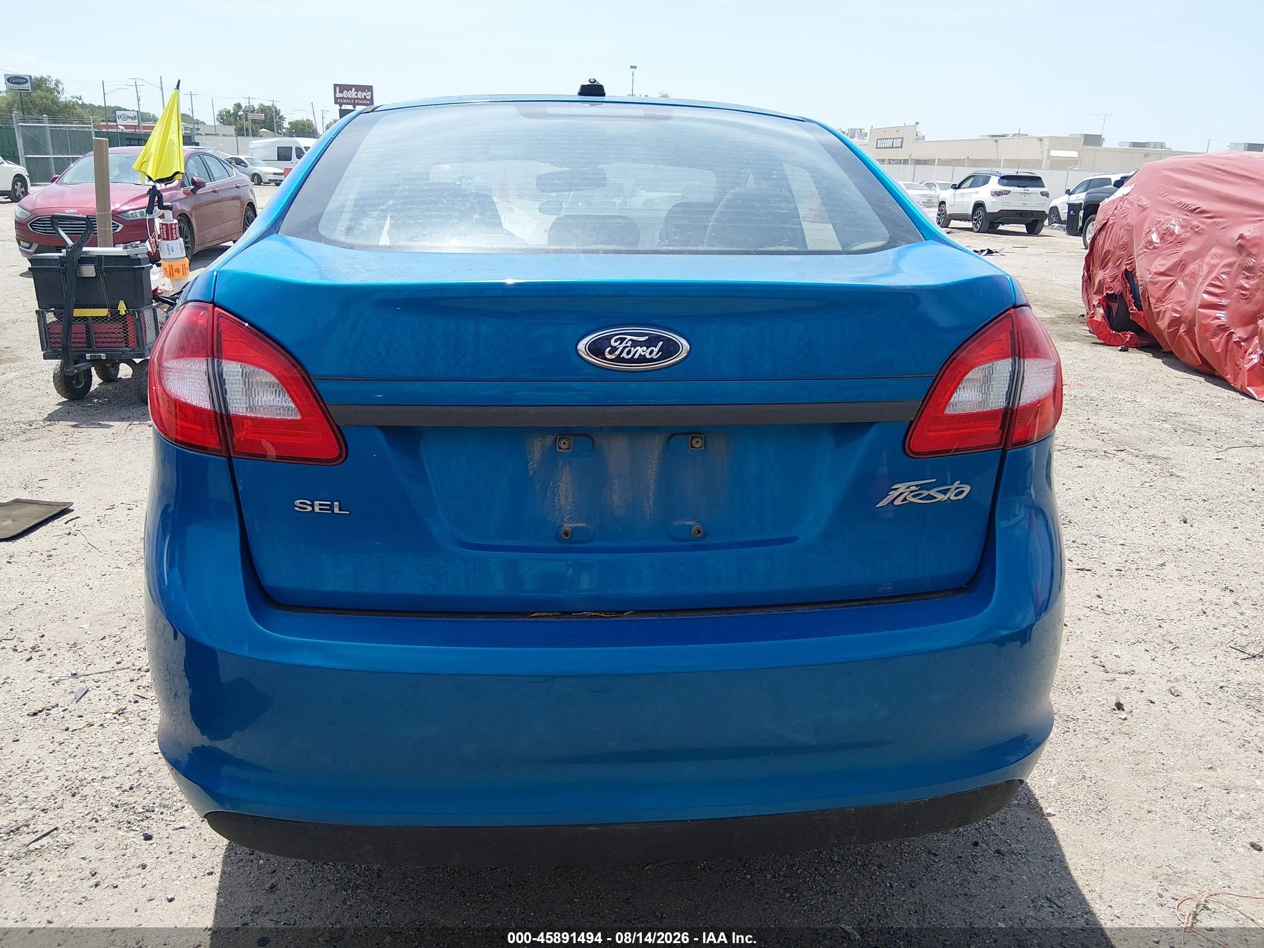 2012 Ford Fiesta Sel Blue vin: 3FADP4CJ1CM219713