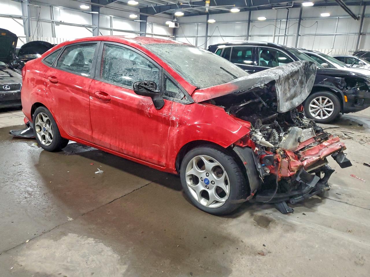 2012 Ford Fiesta Sel Red vin: 3FADP4CJ3CM106958
