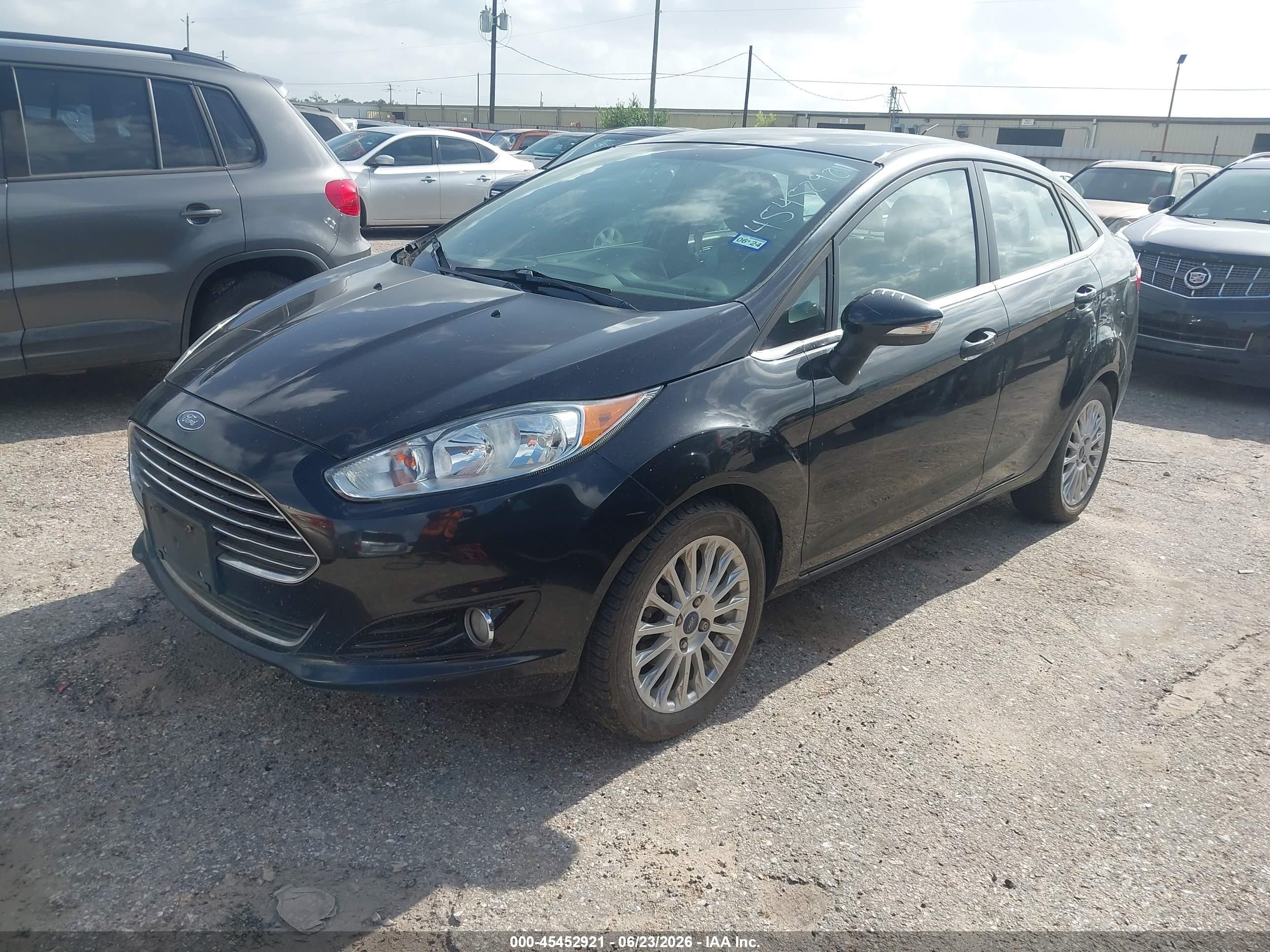 2014 Ford Fiesta Titanium Black vin: 3FADP4CJ3EM190413