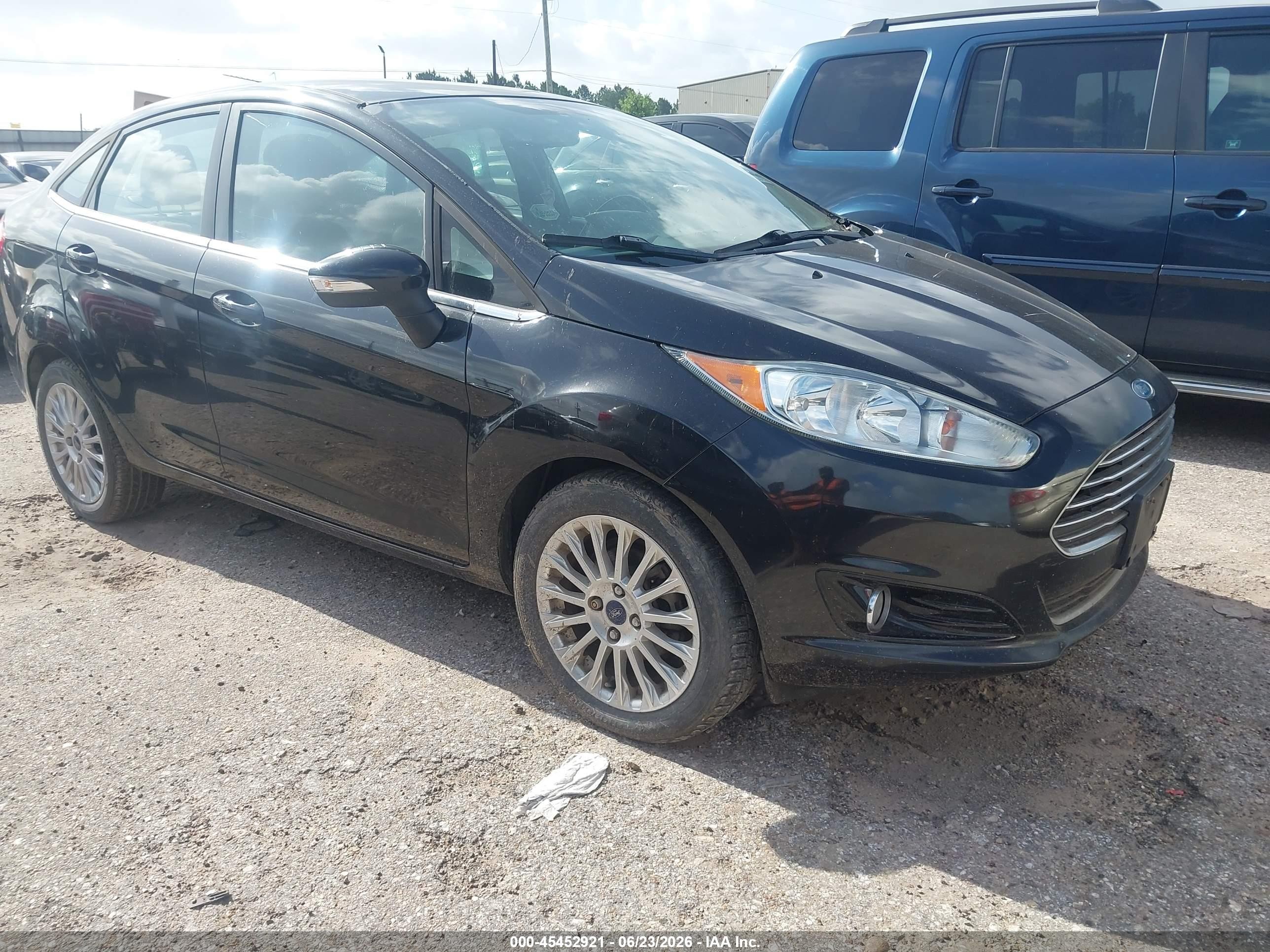 2014 Ford Fiesta Titanium Black vin: 3FADP4CJ3EM190413