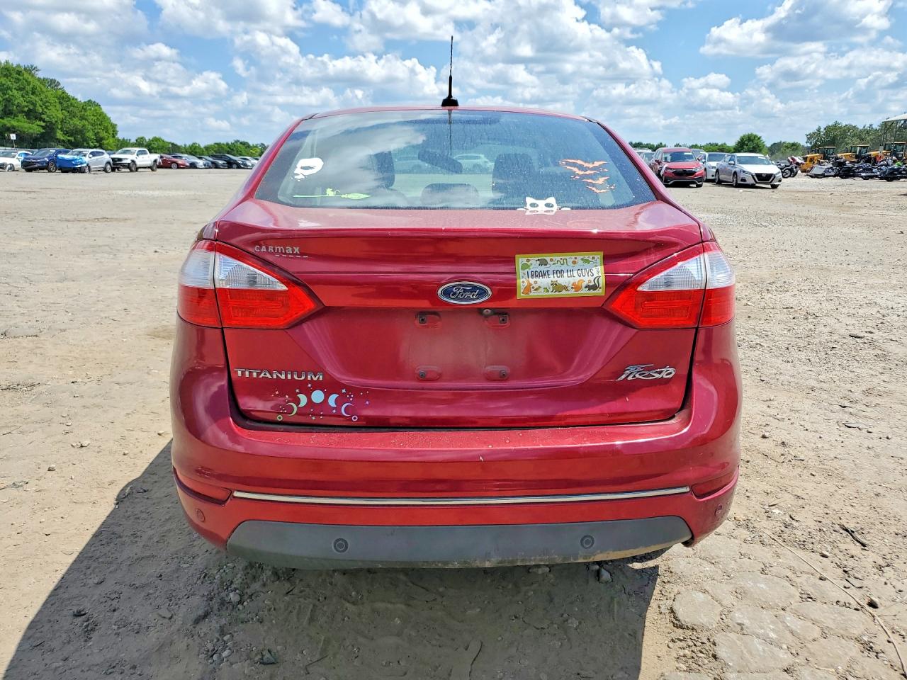 2016 Ford Fiesta Titanium Red vin: 3FADP4CJ3GM167961