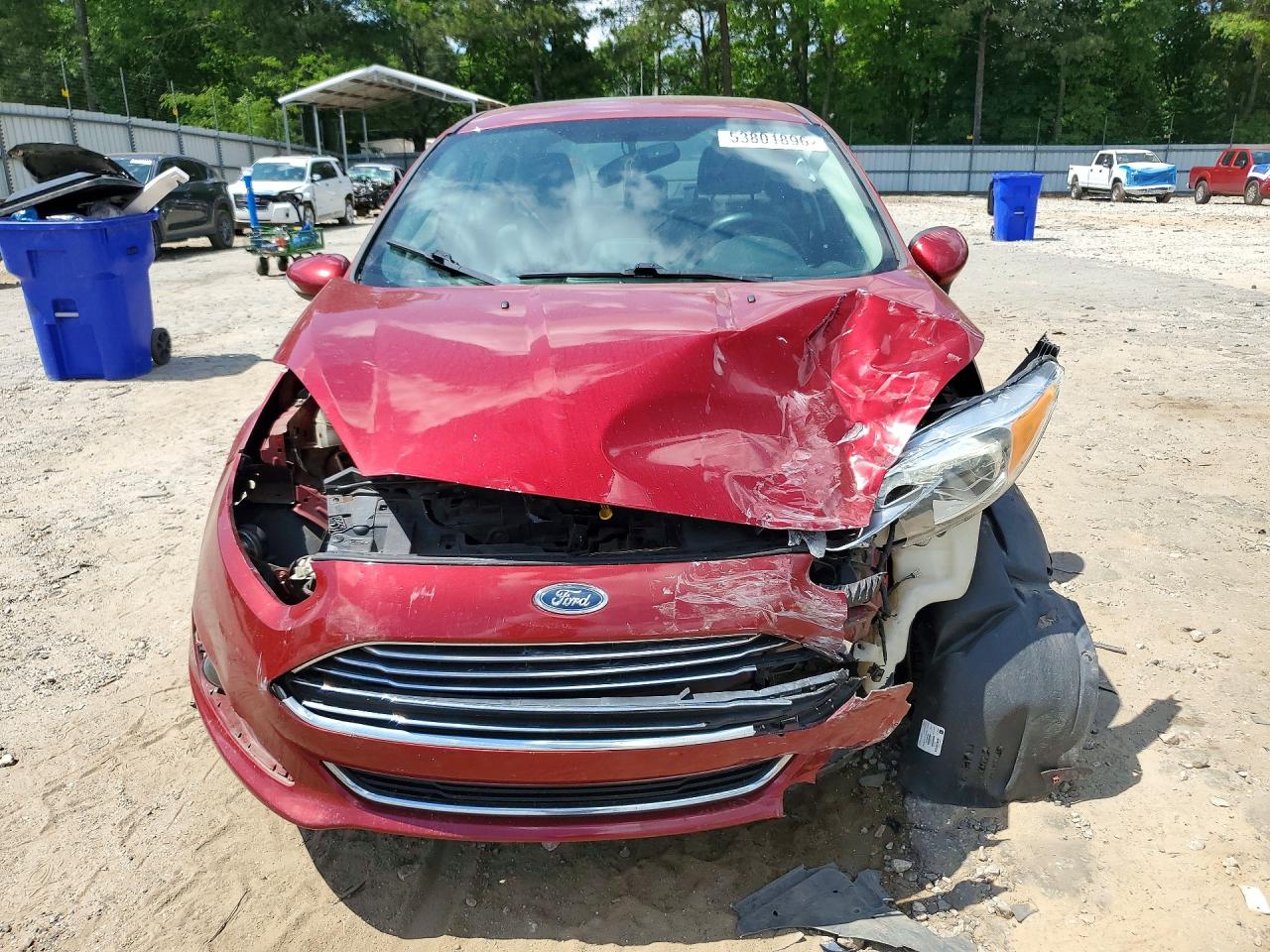 2016 Ford Fiesta Titanium Red vin: 3FADP4CJ3GM167961