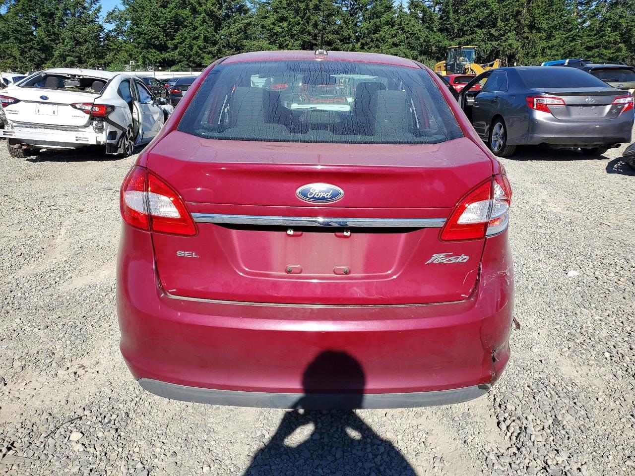2011 Ford Fiesta Sel Красный vin: 3FADP4CJ4BM125209