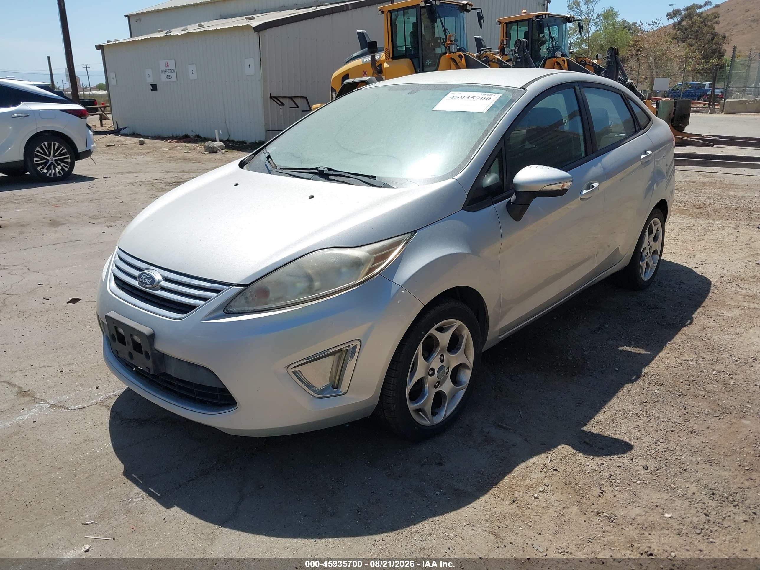 2011 Ford Fiesta Sel Серебряный vin: 3FADP4CJ5BM114543