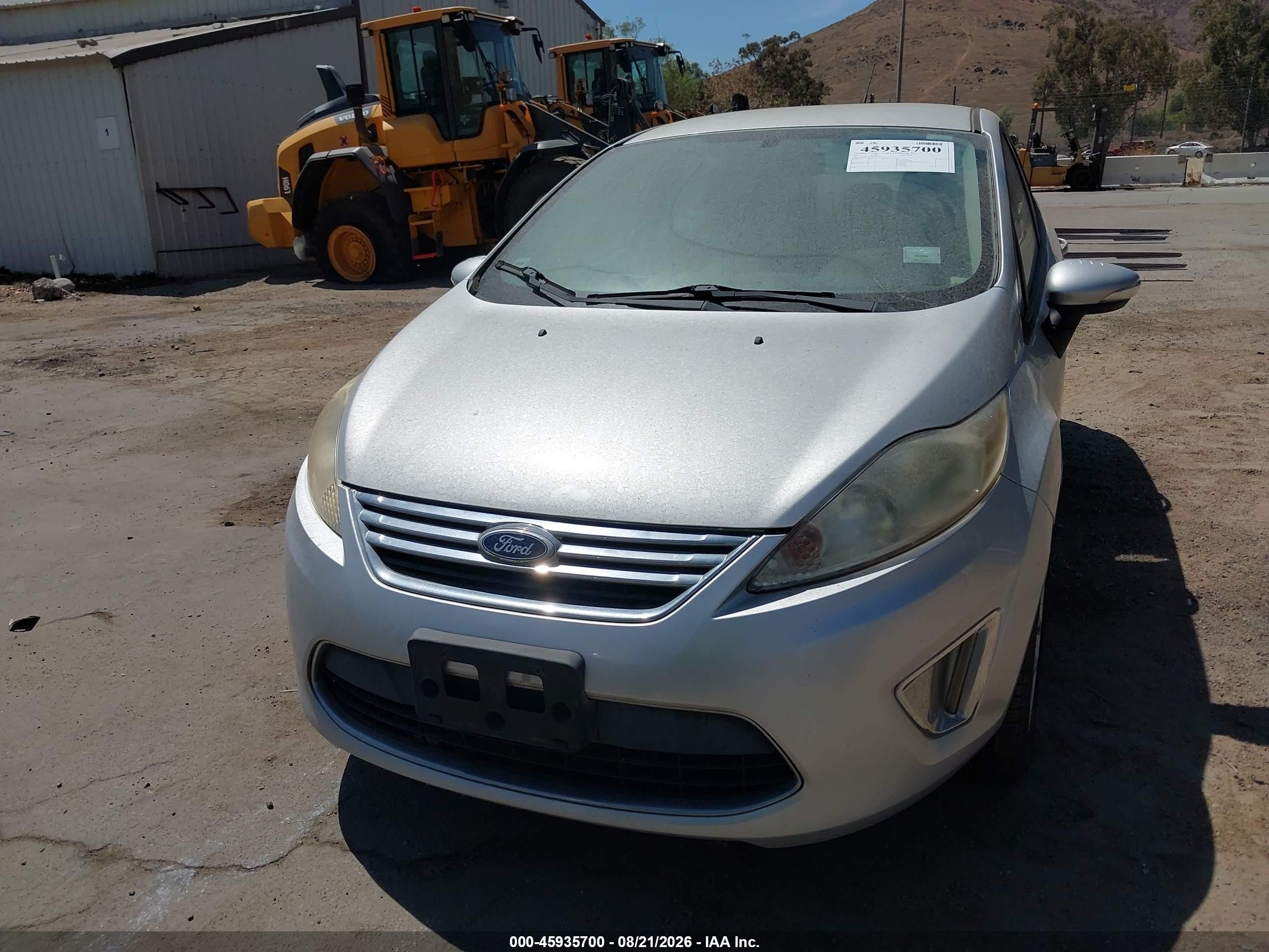 2011 Ford Fiesta Sel Серебряный vin: 3FADP4CJ5BM114543