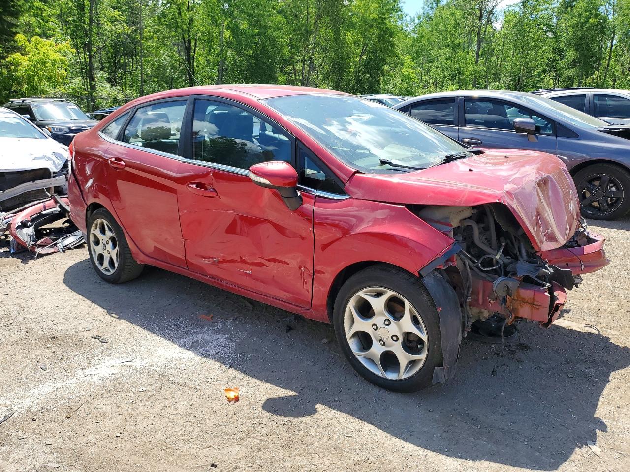 2011 Ford Fiesta Sel Красный vin: 3FADP4CJ5BM123422