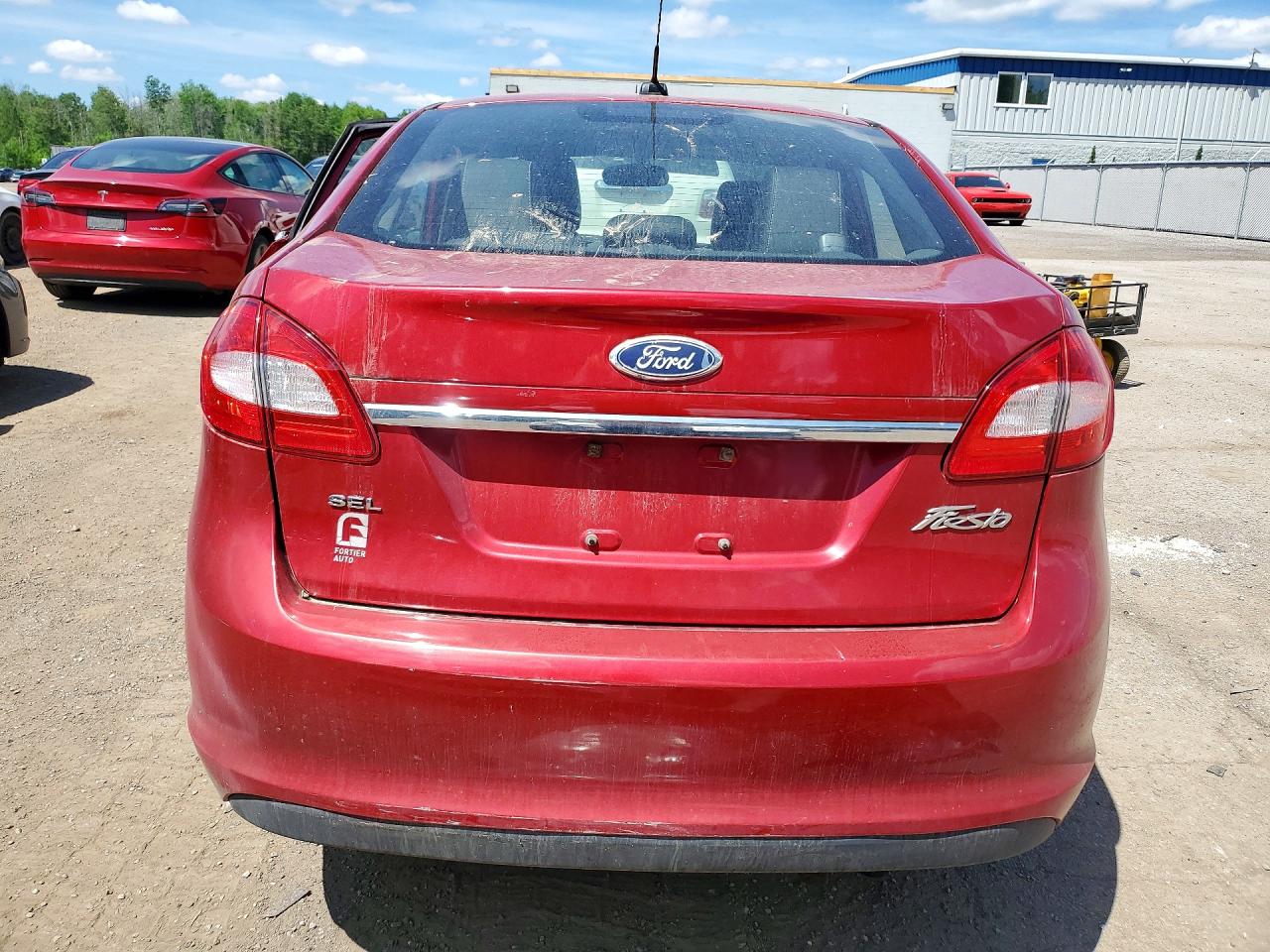 2011 Ford Fiesta Sel Красный vin: 3FADP4CJ5BM123422