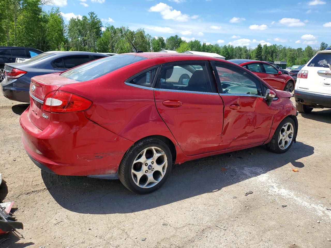 2011 Ford Fiesta Sel Красный vin: 3FADP4CJ5BM123422