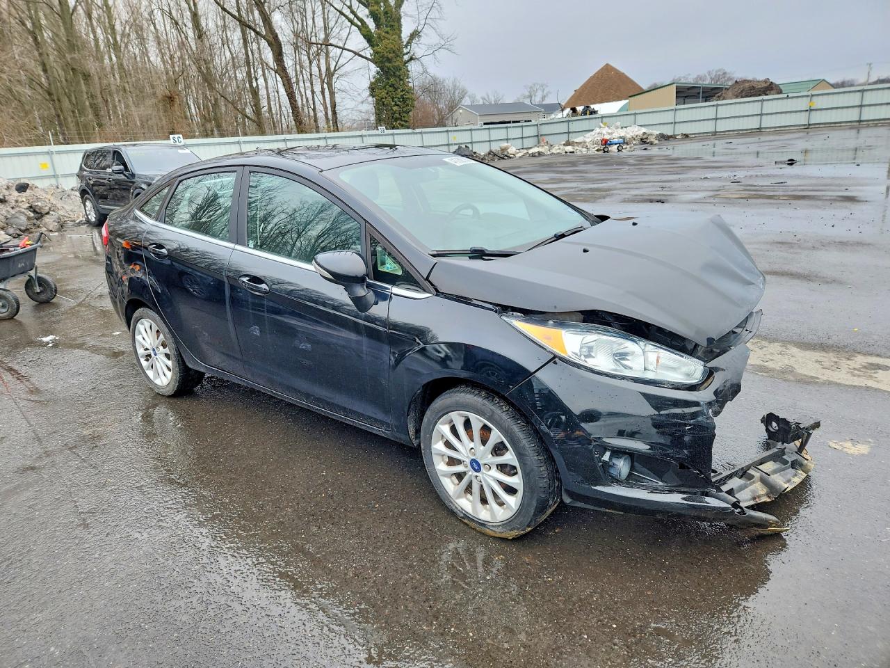 2017 Ford Fiesta Titanium Black vin: 3FADP4CJ5HM158616