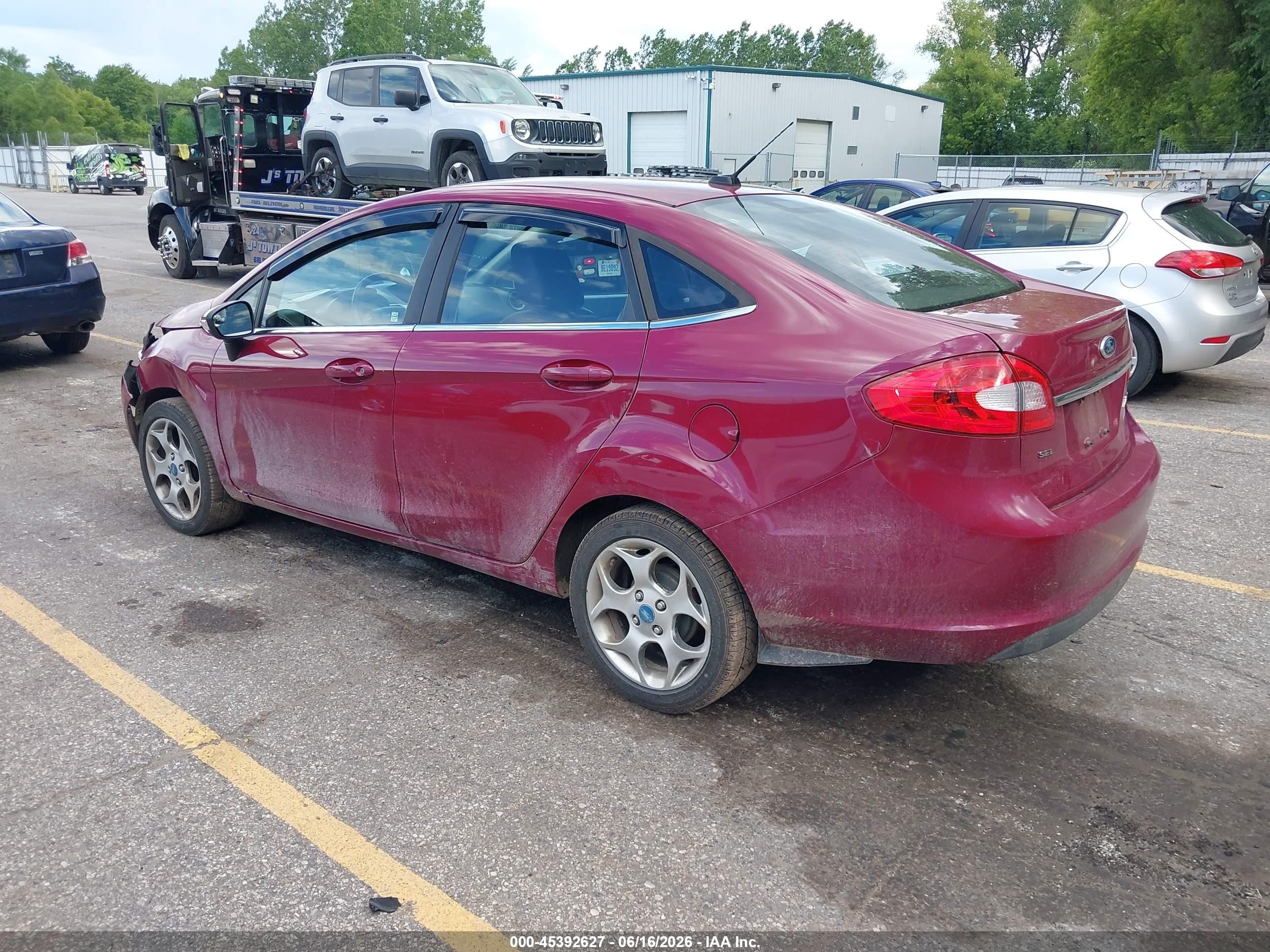 2011 Ford Fiesta Sel Pink vin: 3FADP4CJ7BM100708