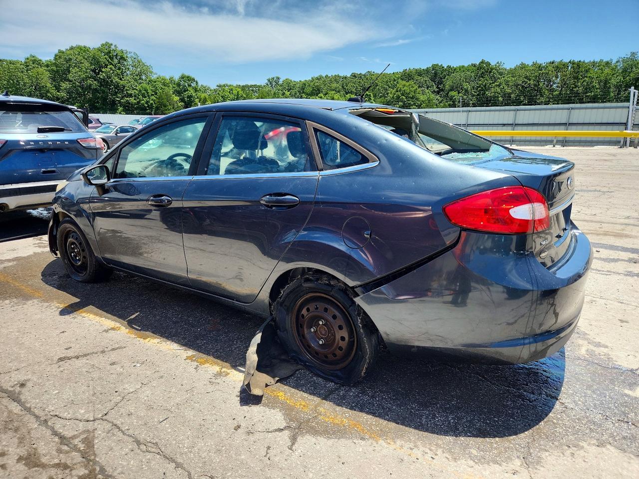2011 Ford Fiesta Sel Gray vin: 3FADP4CJ7BM125124