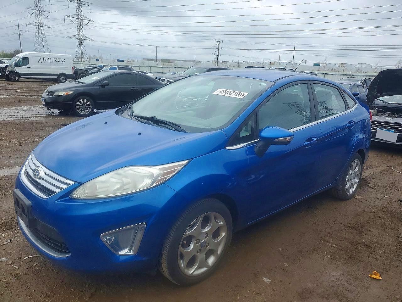 2011 Ford Fiesta Sel Blue vin: 3FADP4CJ7BM156390