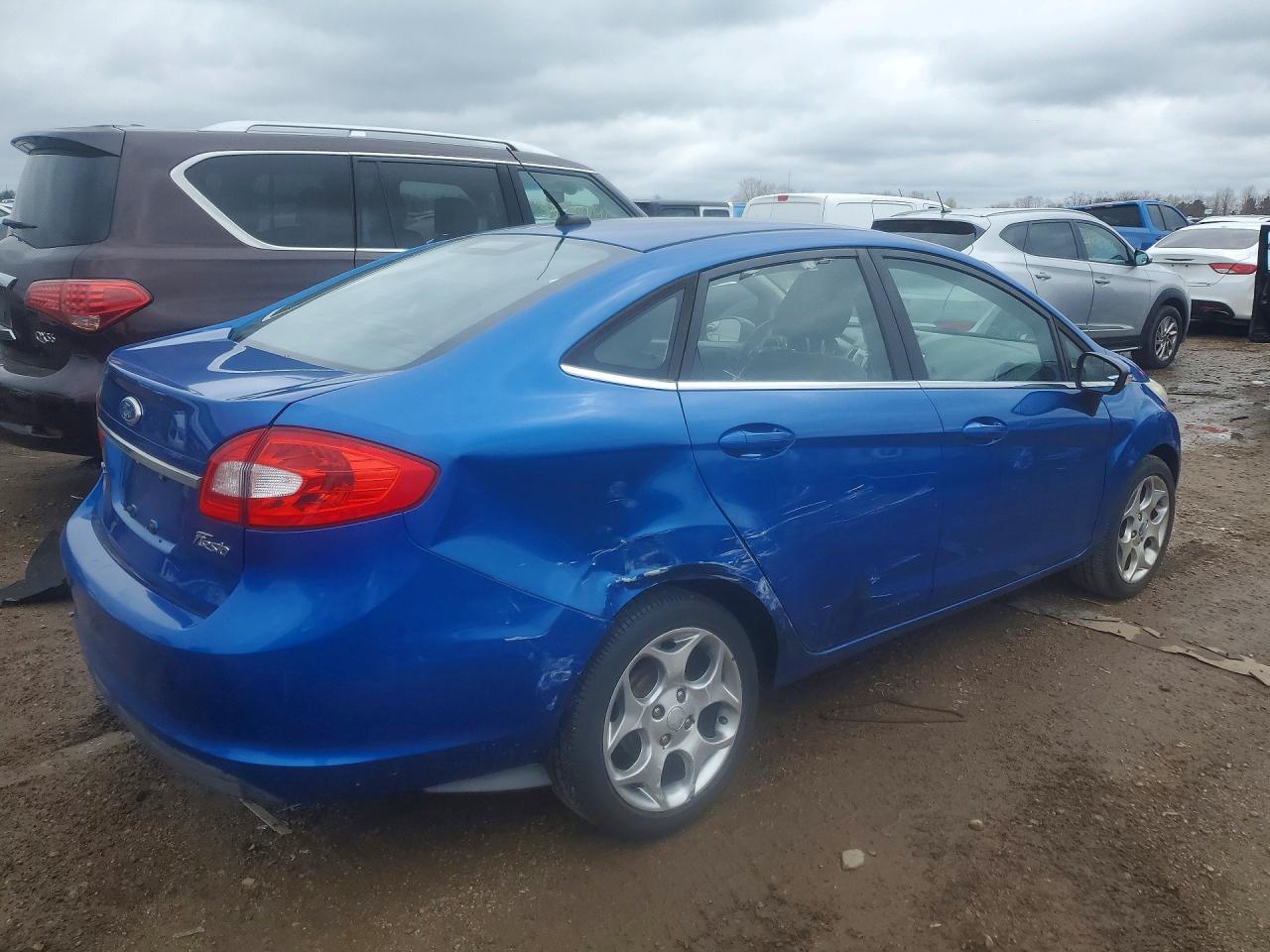 2011 Ford Fiesta Sel Синий vin: 3FADP4CJ7BM156390