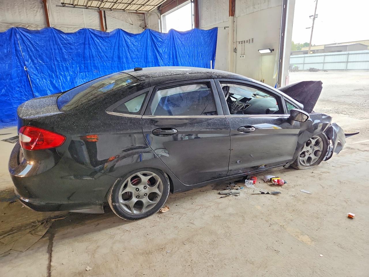 2011 Ford Fiesta Black vin: 3FADP4CJ7BM206947