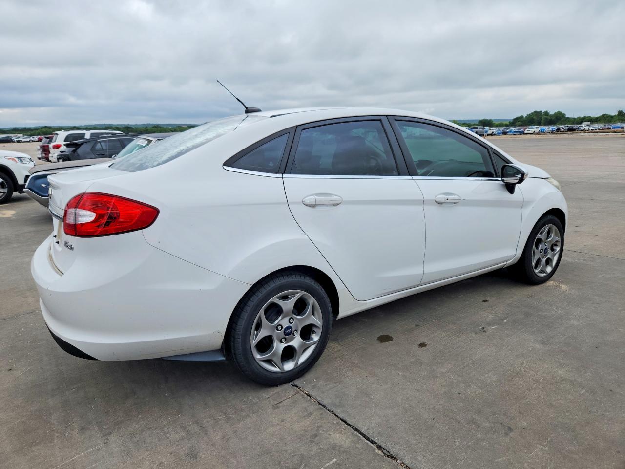 2012 Ford Fiesta Sel White vin: 3FADP4CJ7CM150610