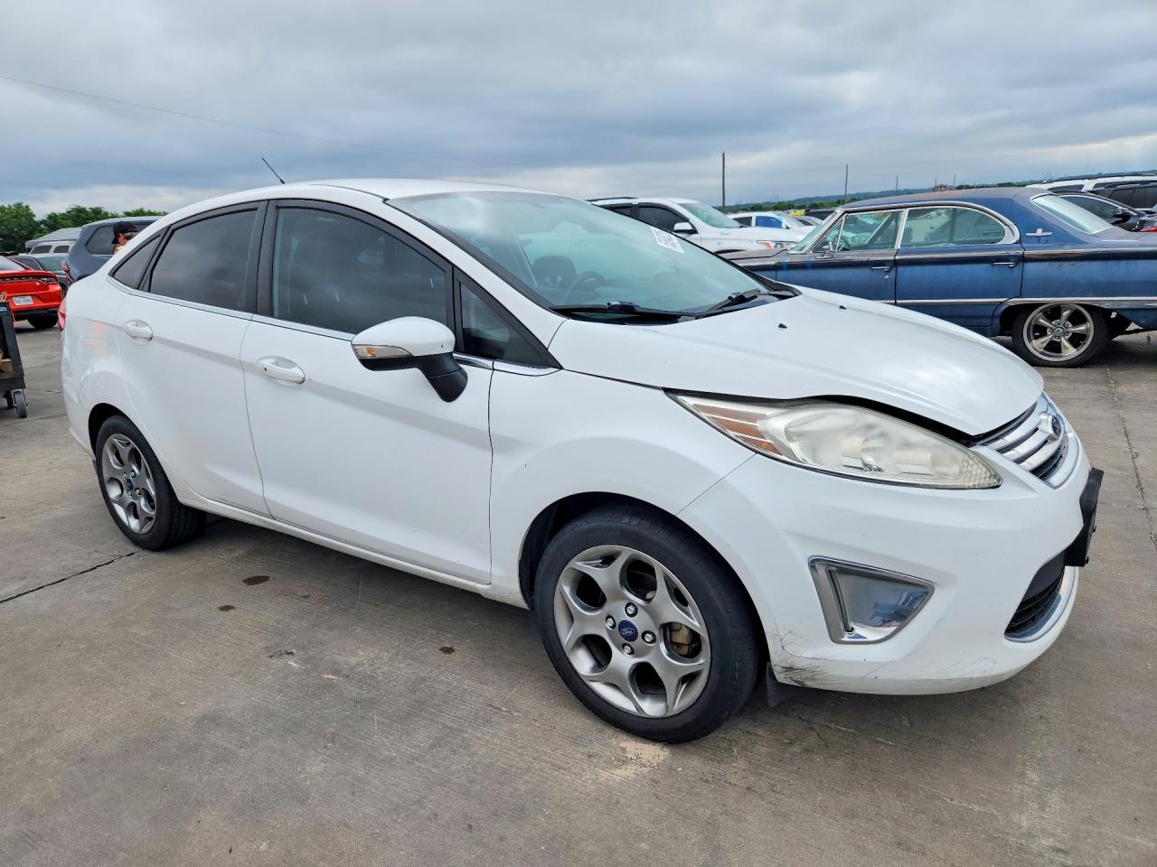 2012 Ford Fiesta Sel White vin: 3FADP4CJ7CM150610