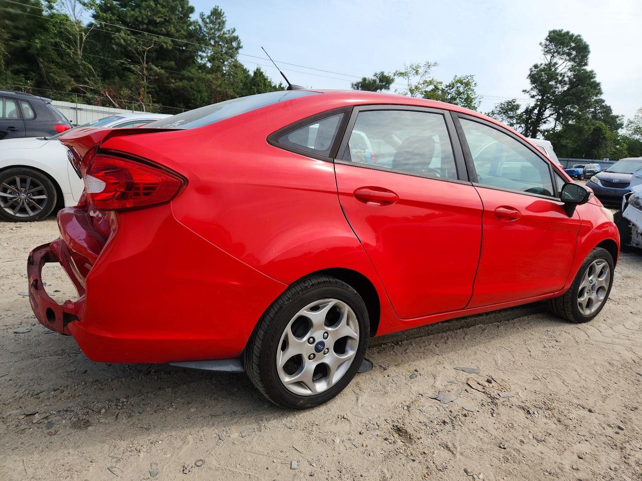 2012 Ford Fiesta Sel Red vin: 3FADP4CJ7CM195031