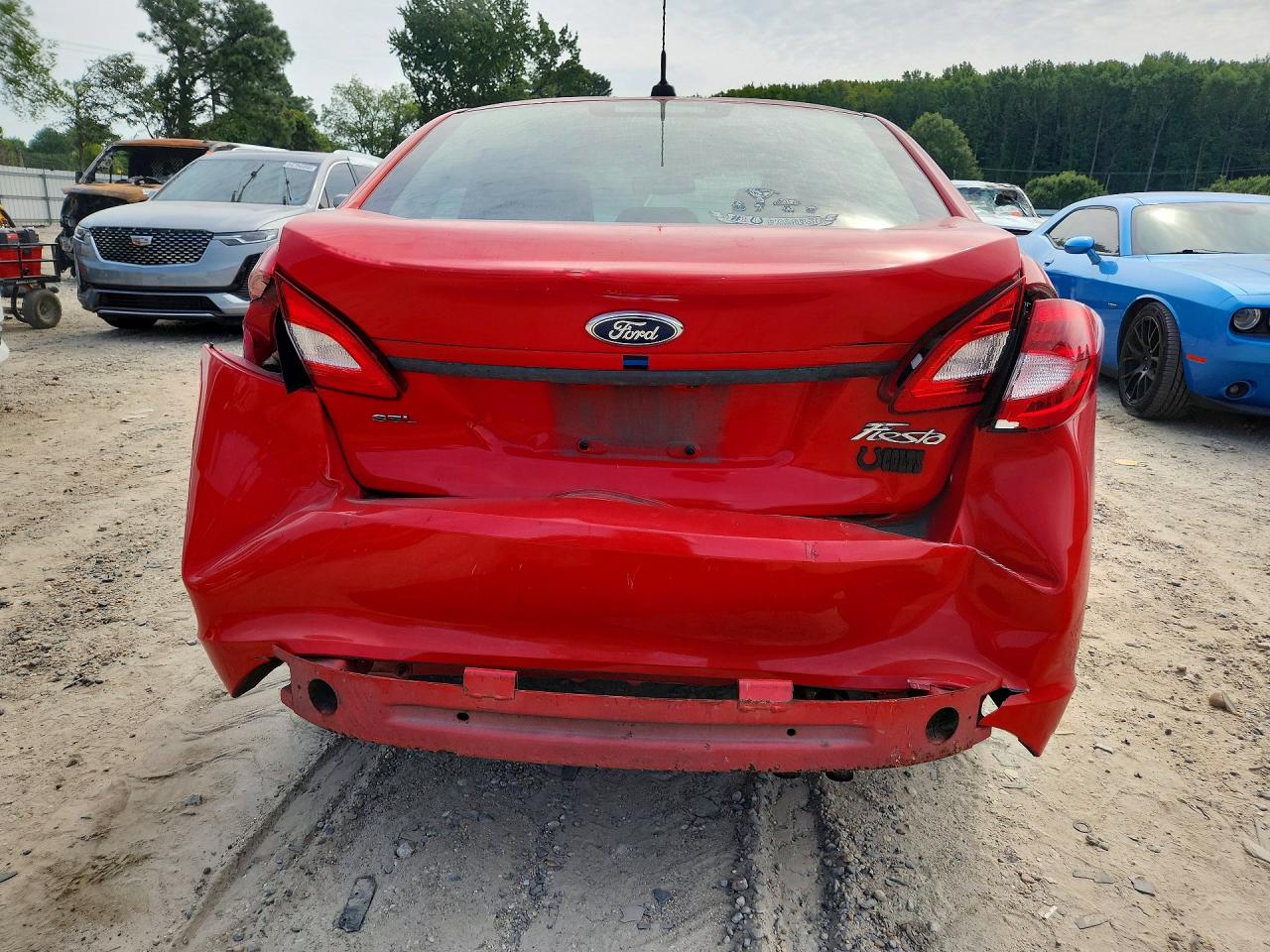 2012 Ford Fiesta Sel Red vin: 3FADP4CJ7CM195031