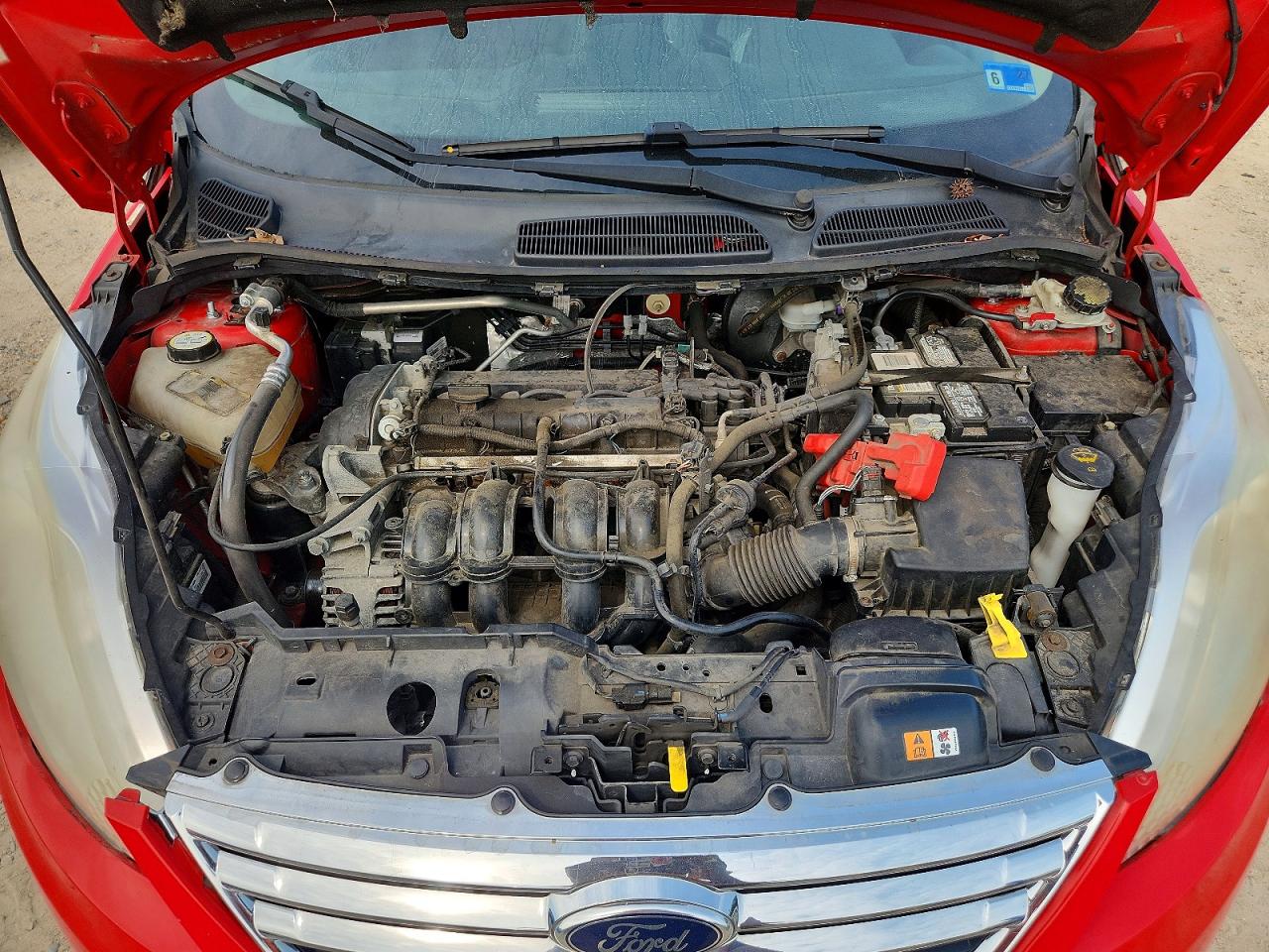 2012 Ford Fiesta Sel Red vin: 3FADP4CJ7CM195031