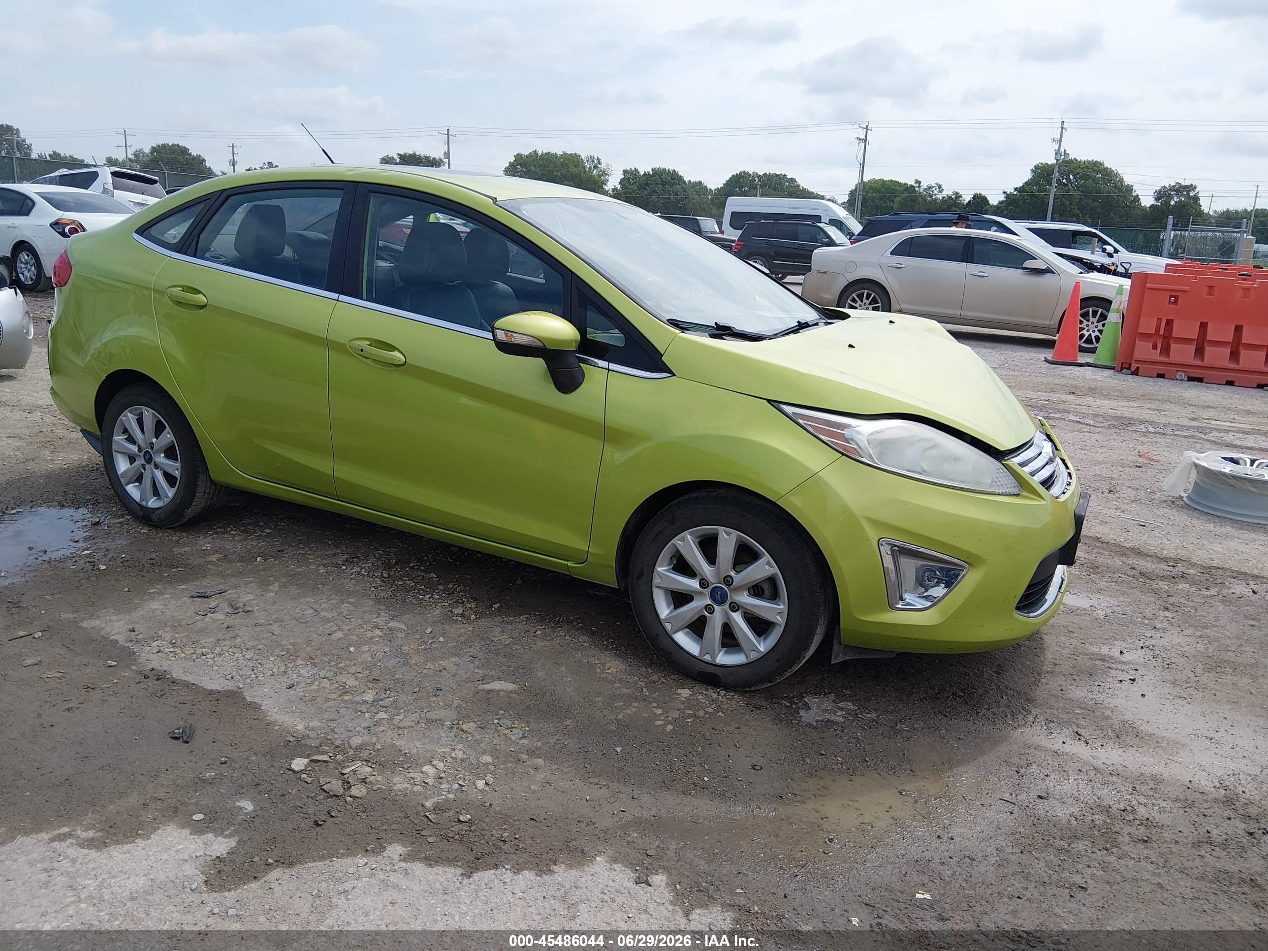 2012 Ford Fiesta Sel Зеленый vin: 3FADP4CJ7CM219814