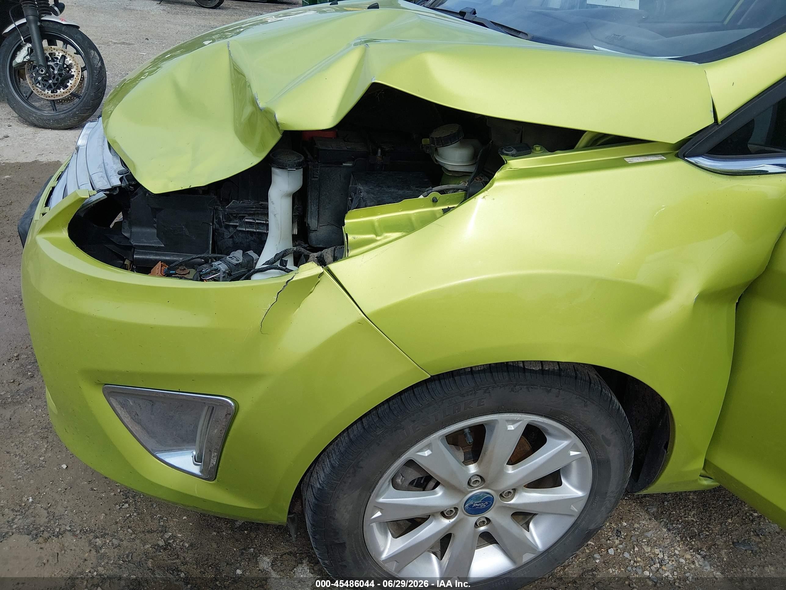2012 Ford Fiesta Sel Зеленый vin: 3FADP4CJ7CM219814